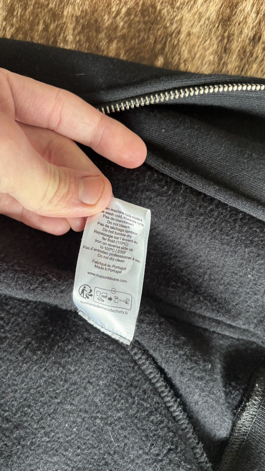 Maison Kitsune Maison Kitsuné Handwriting Hoodie Black - Size M Size US M / EU 48-50 / 2 - 10 Thumbnail