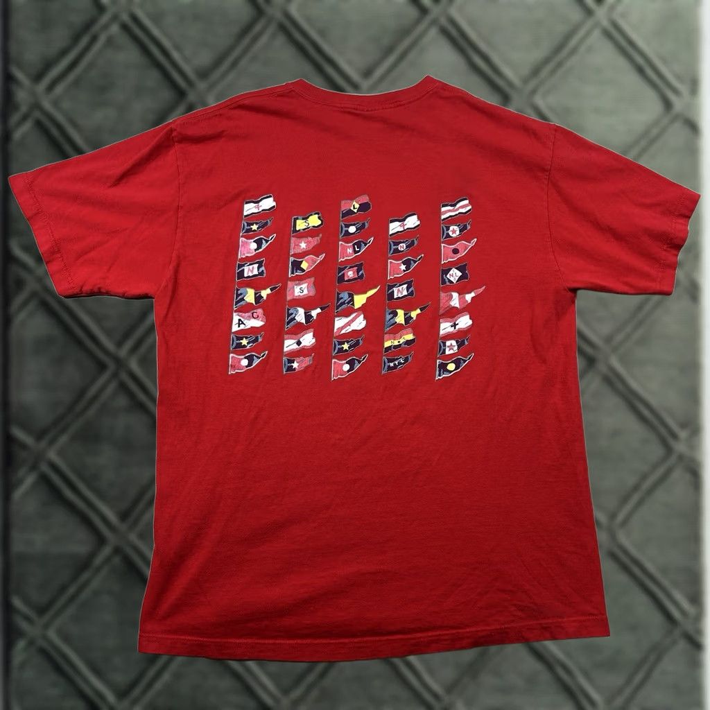 Nautica VINTAGE Nautica Shirt Mens M Pocket Tee Flags 2-Sided Made USA Graphic Red Size US M / EU 48-50 / 2 - 1 Thumbnail