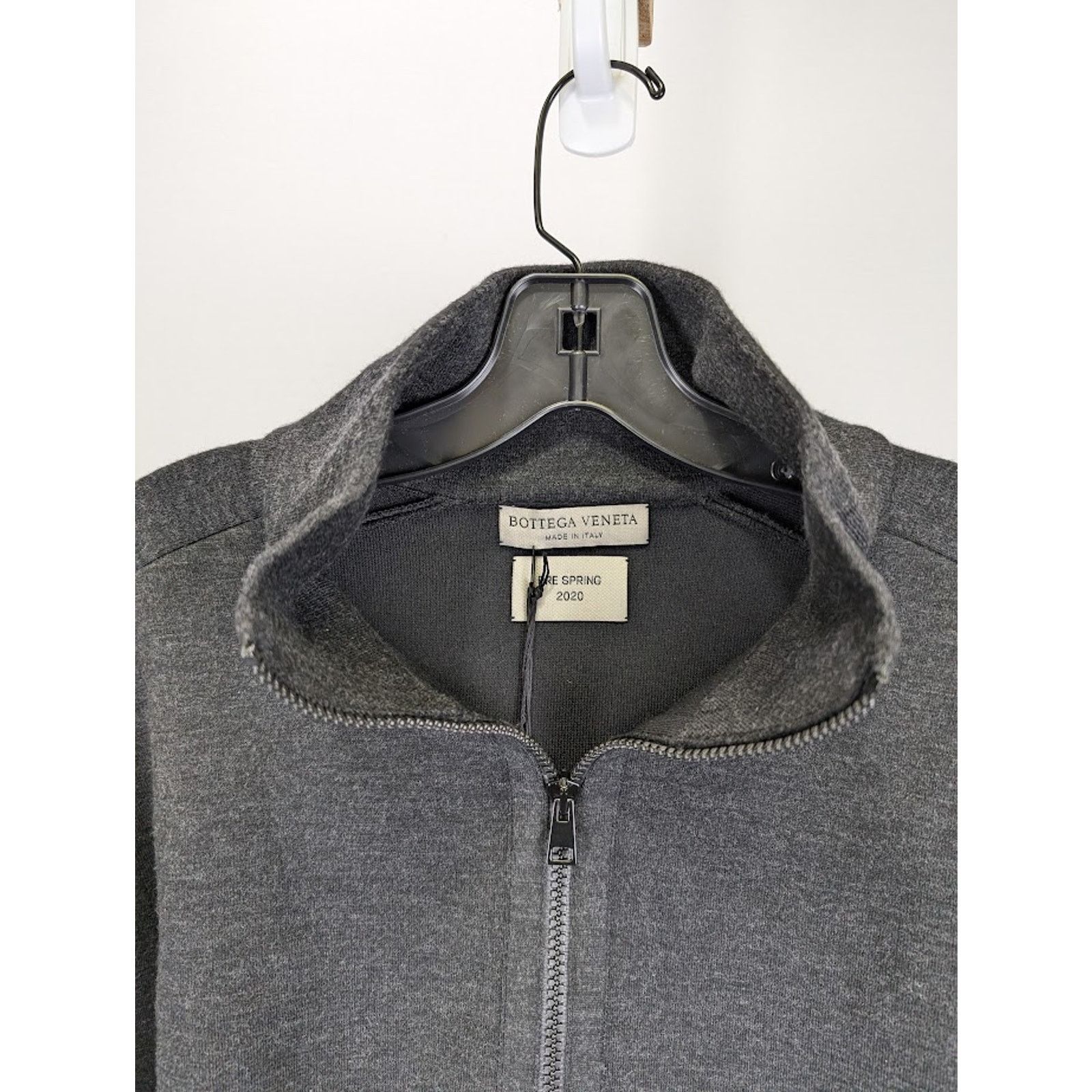 Bottega Veneta o1rshd1 Lightweight Merino Double Pullover in Charcoal/Black Size US M / EU 48-50 / 2 - 4 Thumbnail