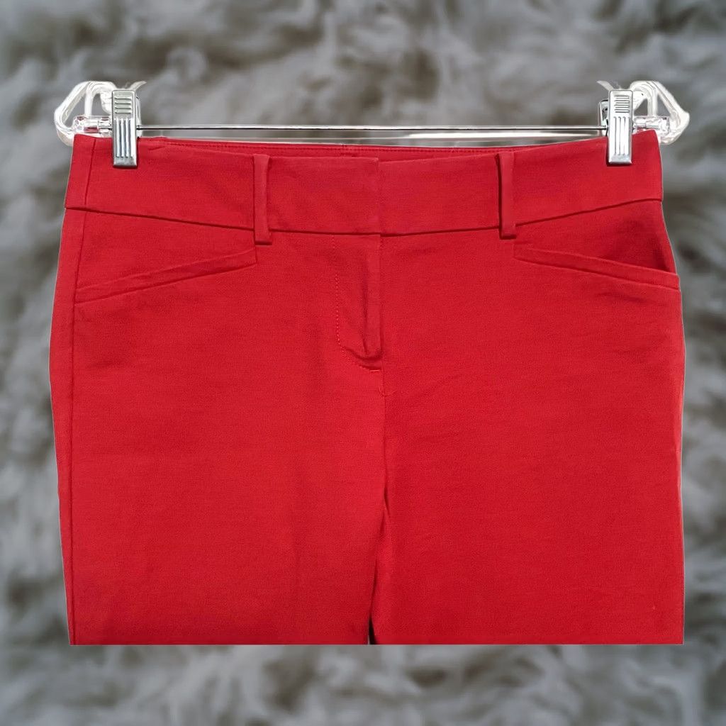 Ann Taylor VINTAGE Loft Marisa Red Riviera Pants Chinos Womens 2P Preppy Classic Minimalist Capsule Size 26" / US 2 / IT 38 - 1 Thumbnail