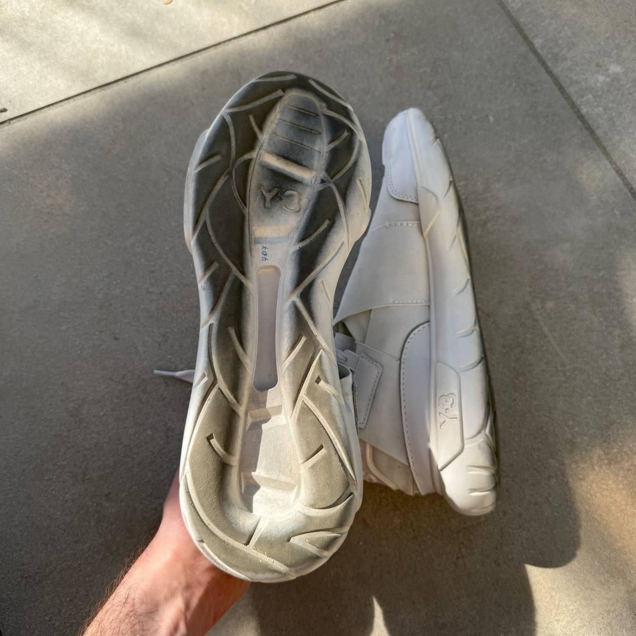 Yohji Yamamoto Y-3 Sneakers High Top Tape White Avantgarde Size US 11 / EU 44 - 5 Thumbnail