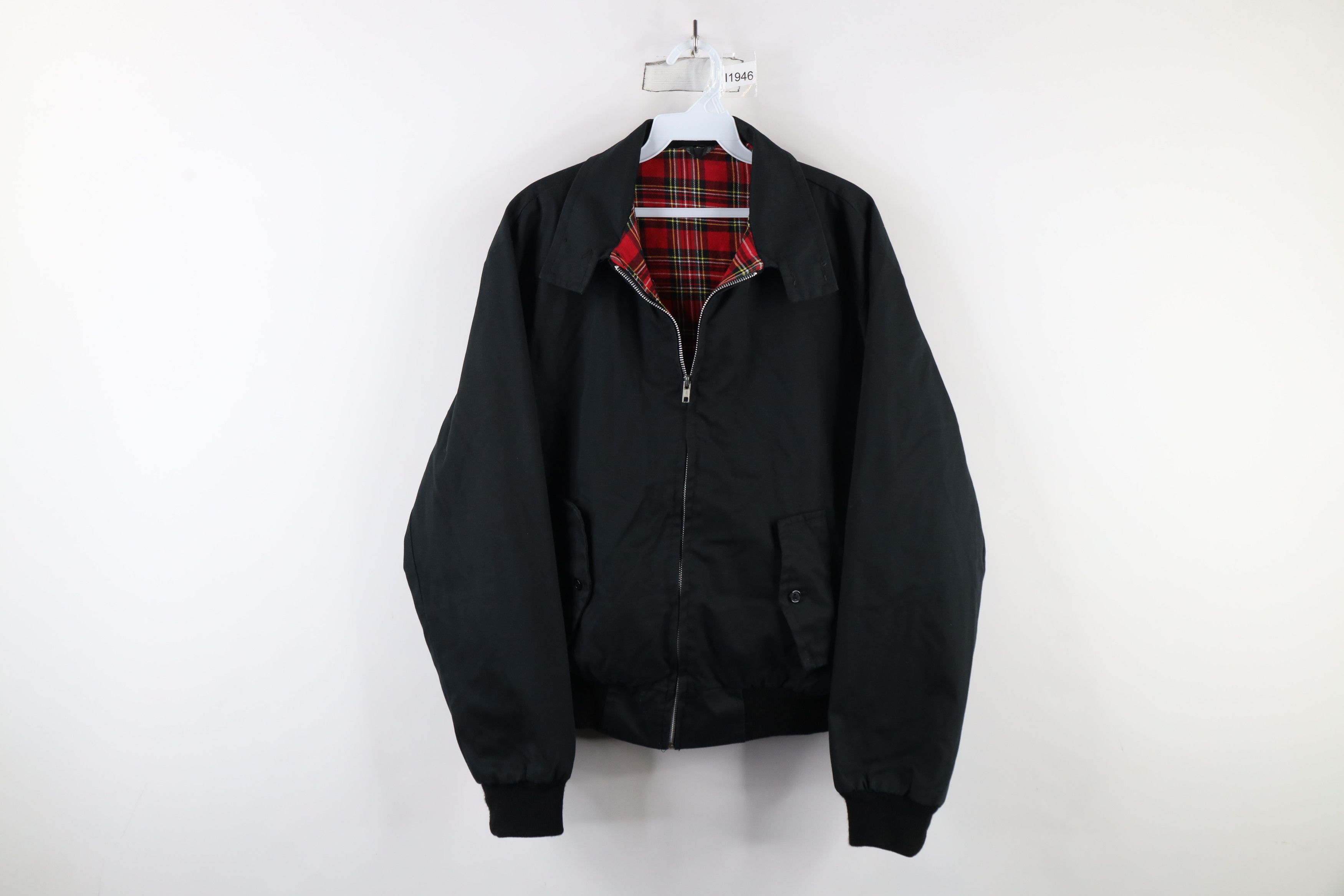 Vintage Vintage 90s Streetwear Lined Cafe Racer Bomber Jacket Black Size US M / EU 48-50 / 2 - 1 Thumbnail