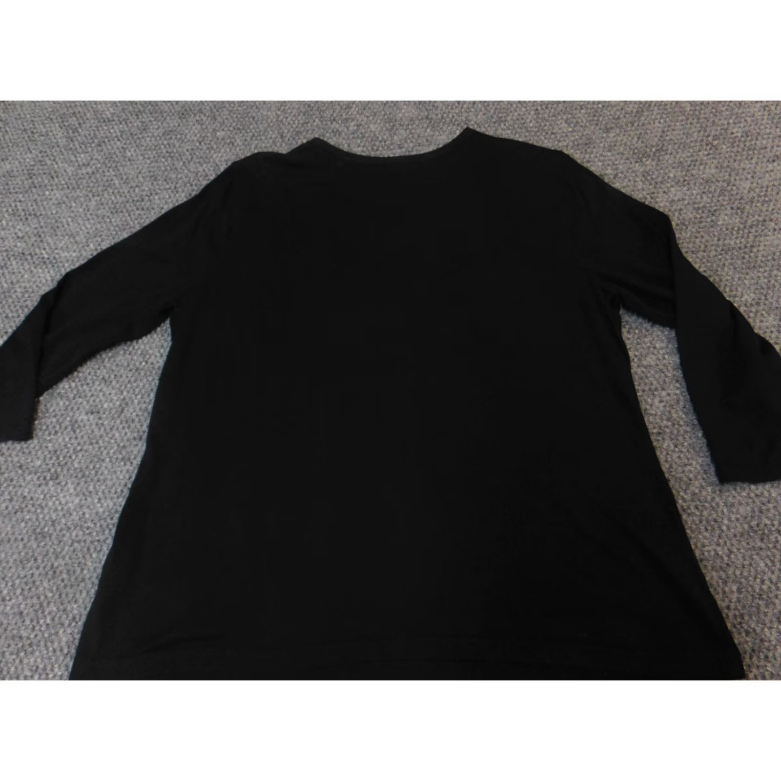 Croft & Barrow Croft & Barrow Blouse Womens XL Black Crew Neck Pullover Stretch Casual Shirt Regular Size XL / US 12-14 / IT 48-50 - 6 Thumbnail