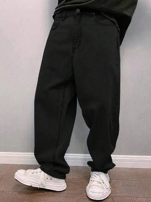 Jean × Vintage Baloon Skate Baggy Denim Jeans Loose 2000s Size US 34 / EU 50 - 1 Thumbnail
