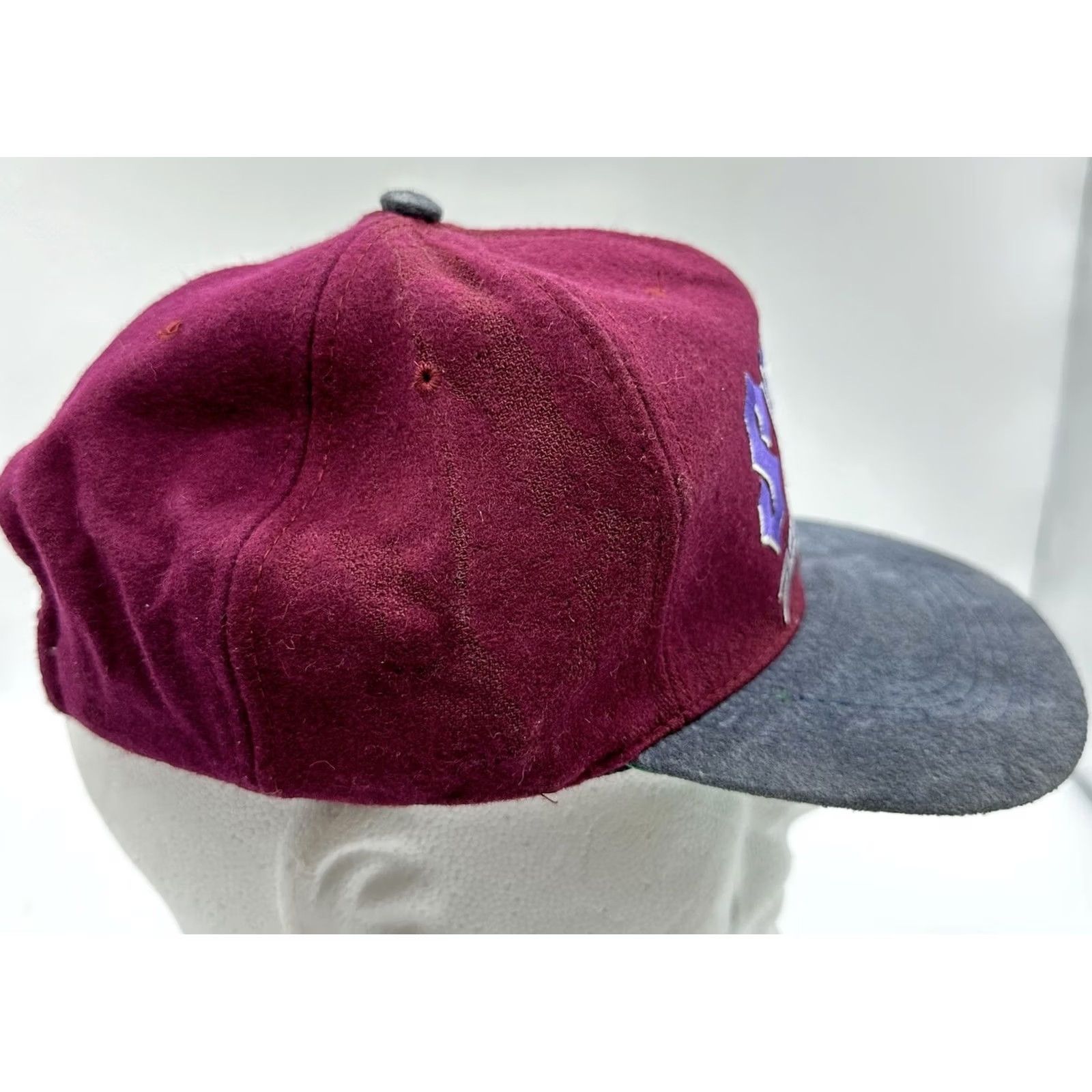 Vintage VINTAGE Cameo Sturgis 2004 Adjustable Burgundy Hat Cap 64th Annual Black Hills Rally Hat Unisex Adults Adjustable Wool Blend Size ONE SIZE - 3 Thumbnail