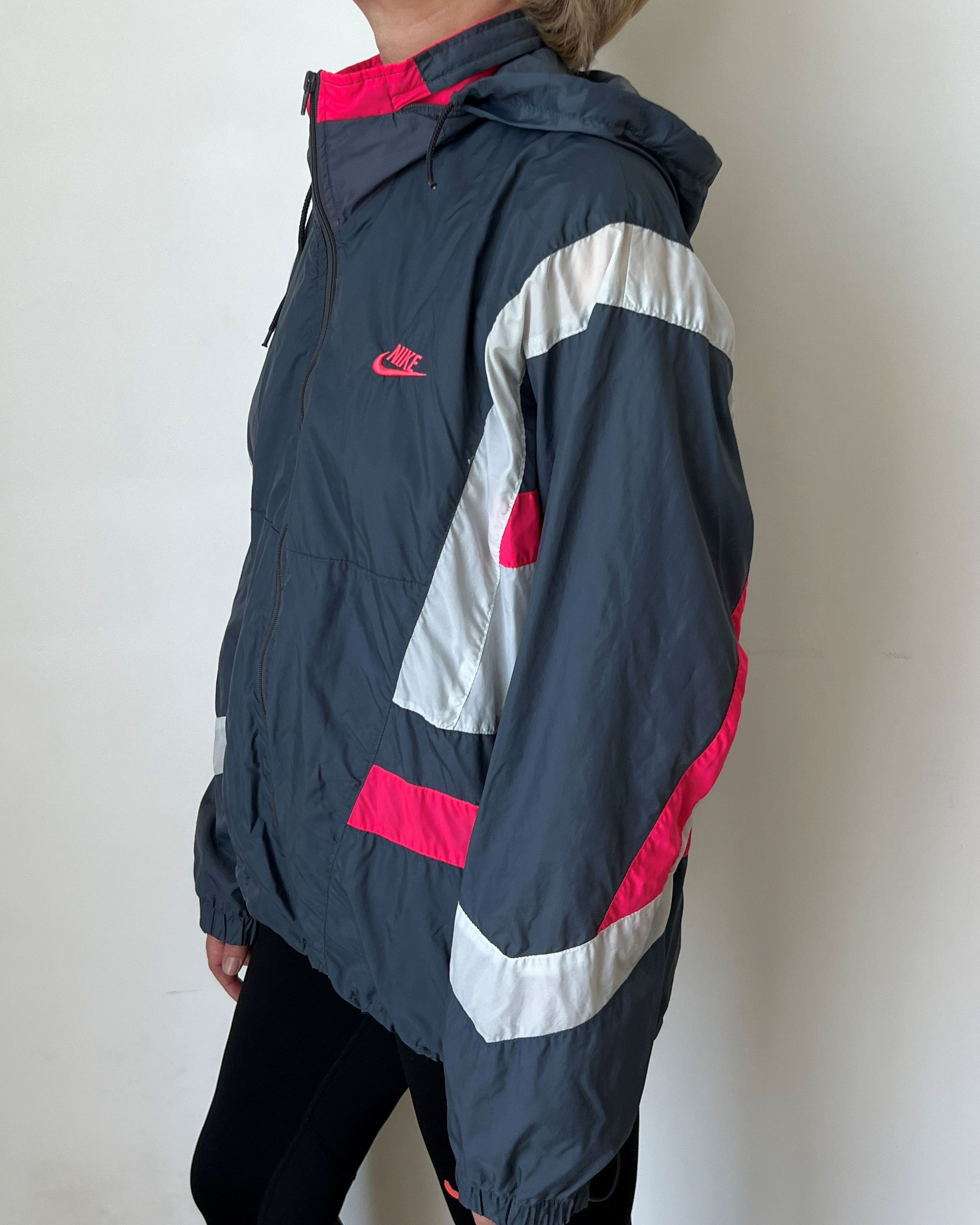 Nike Nike Vintage 90's Windbreaker Nylon Jacket Size XL / US 12-14 / IT 48-50 - 2 Thumbnail