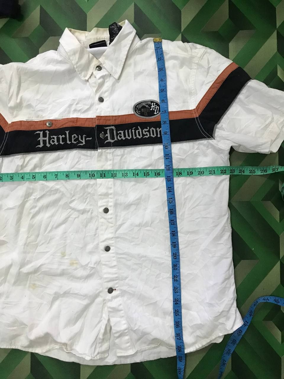 Harley Davidson × Vintage Vintage Harley Davidson Button Up Size US L / EU 52-54 / 3 - 7 Thumbnail