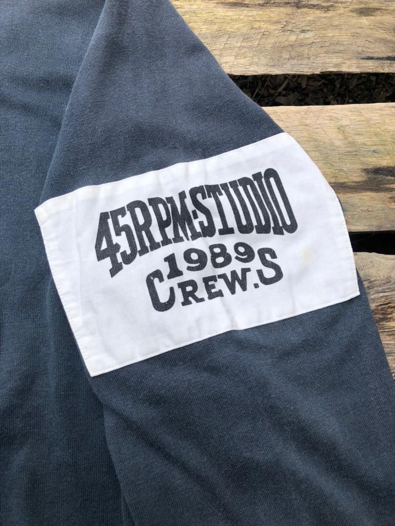 45rpm × Japanese Brand × Vintage Vintage 45rpm Studio Crews Faded Zipper Hoodie Size US L / EU 52-54 / 3 - 6 Thumbnail