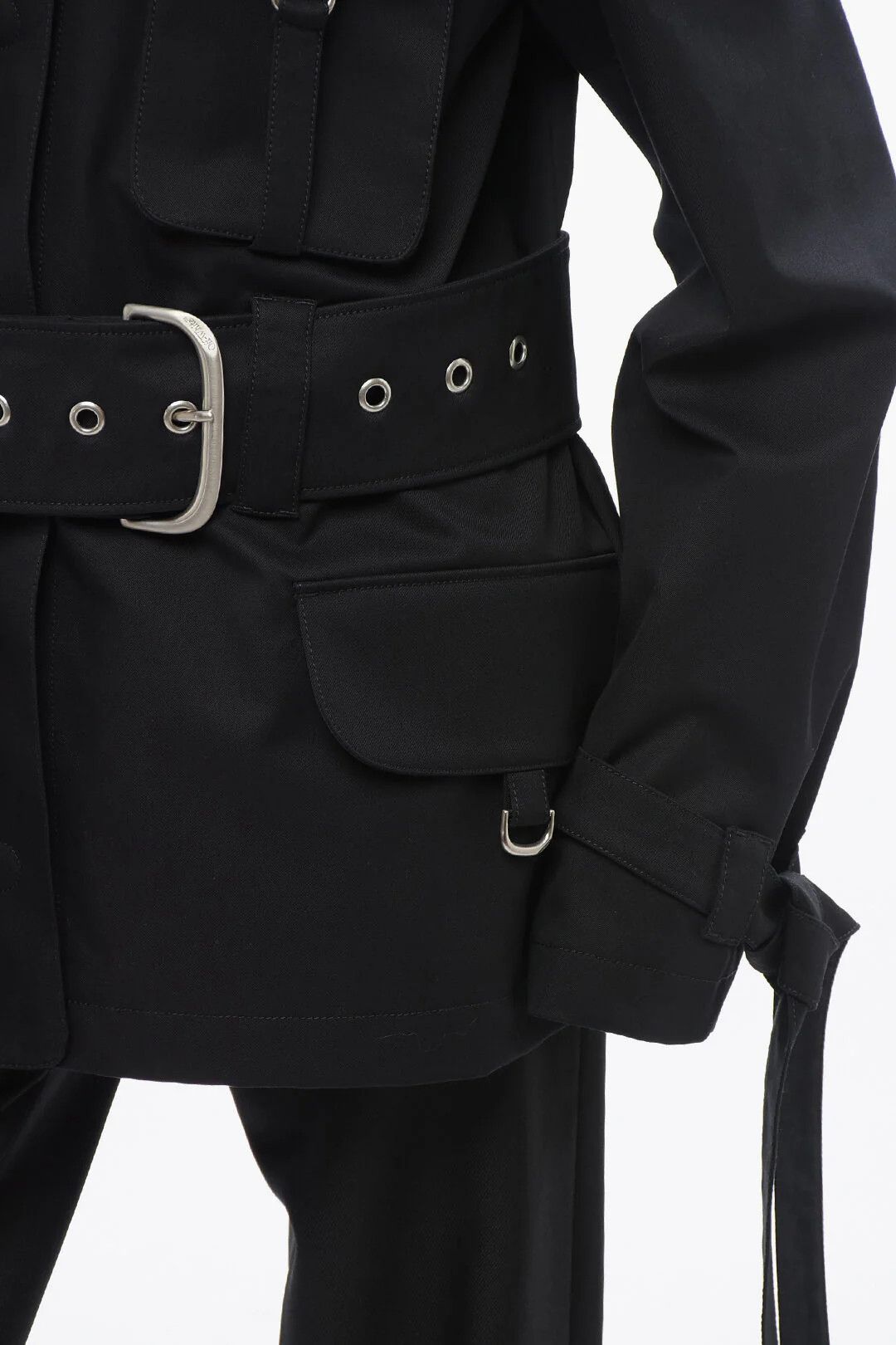 Off-White og1mm0426 Cotton Utility Jacket in Black Size M / US 6-8 / IT 42-44 - 3 Thumbnail