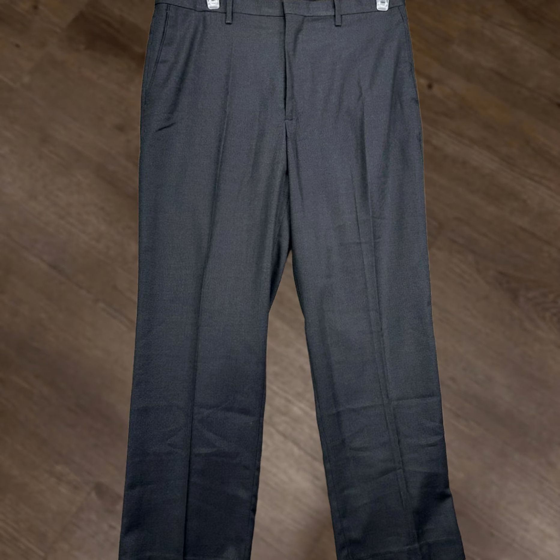 Vintage Axist Dress Pants Mens 36X30 Black Performance Tailored Flat Front Straight NEW Size US 36 / EU 52 - 1 Thumbnail