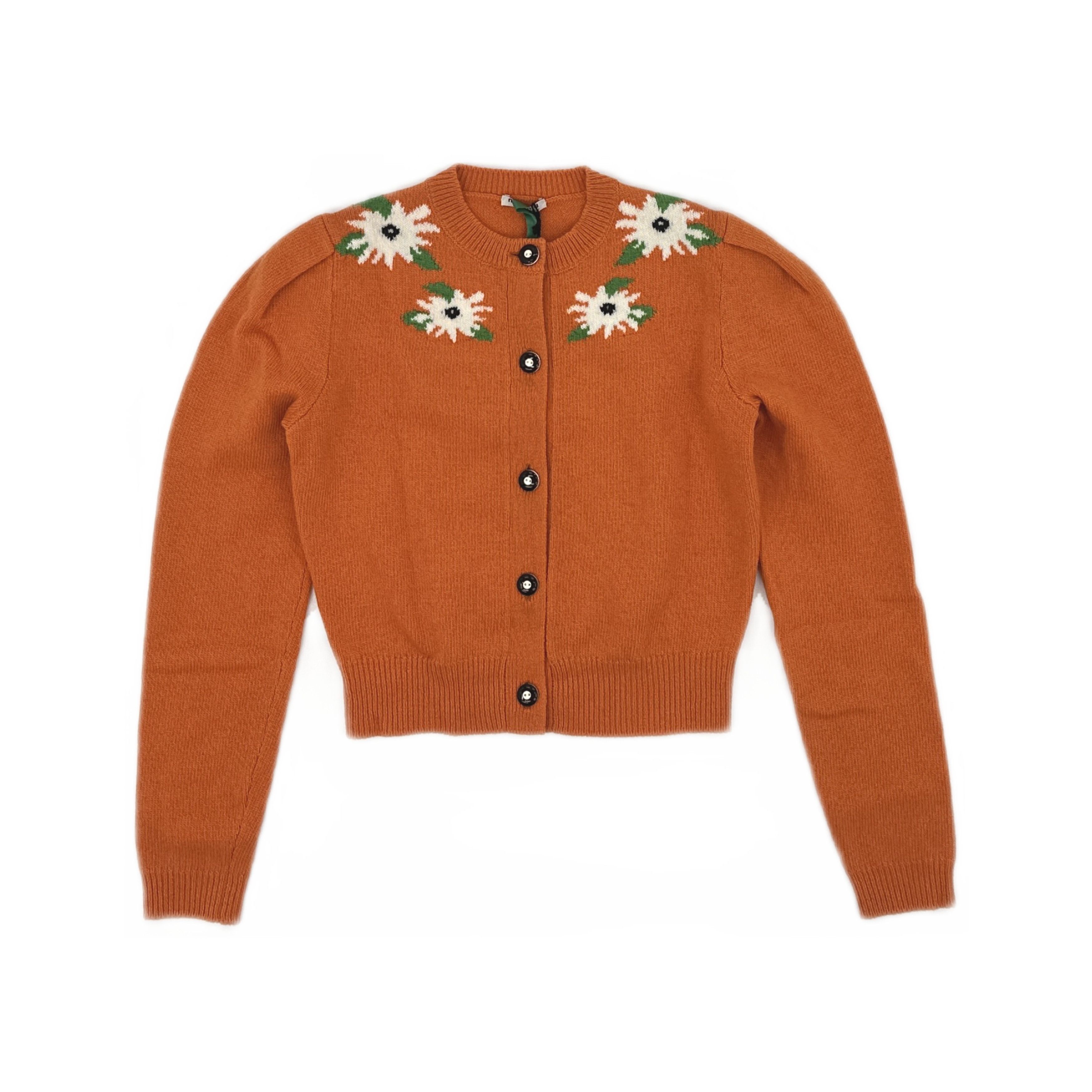 Miu Miu Miu Miu Floral Knit Cardigan Size 38 Size XS / US 0-2 / IT 36-38 - 1 Thumbnail