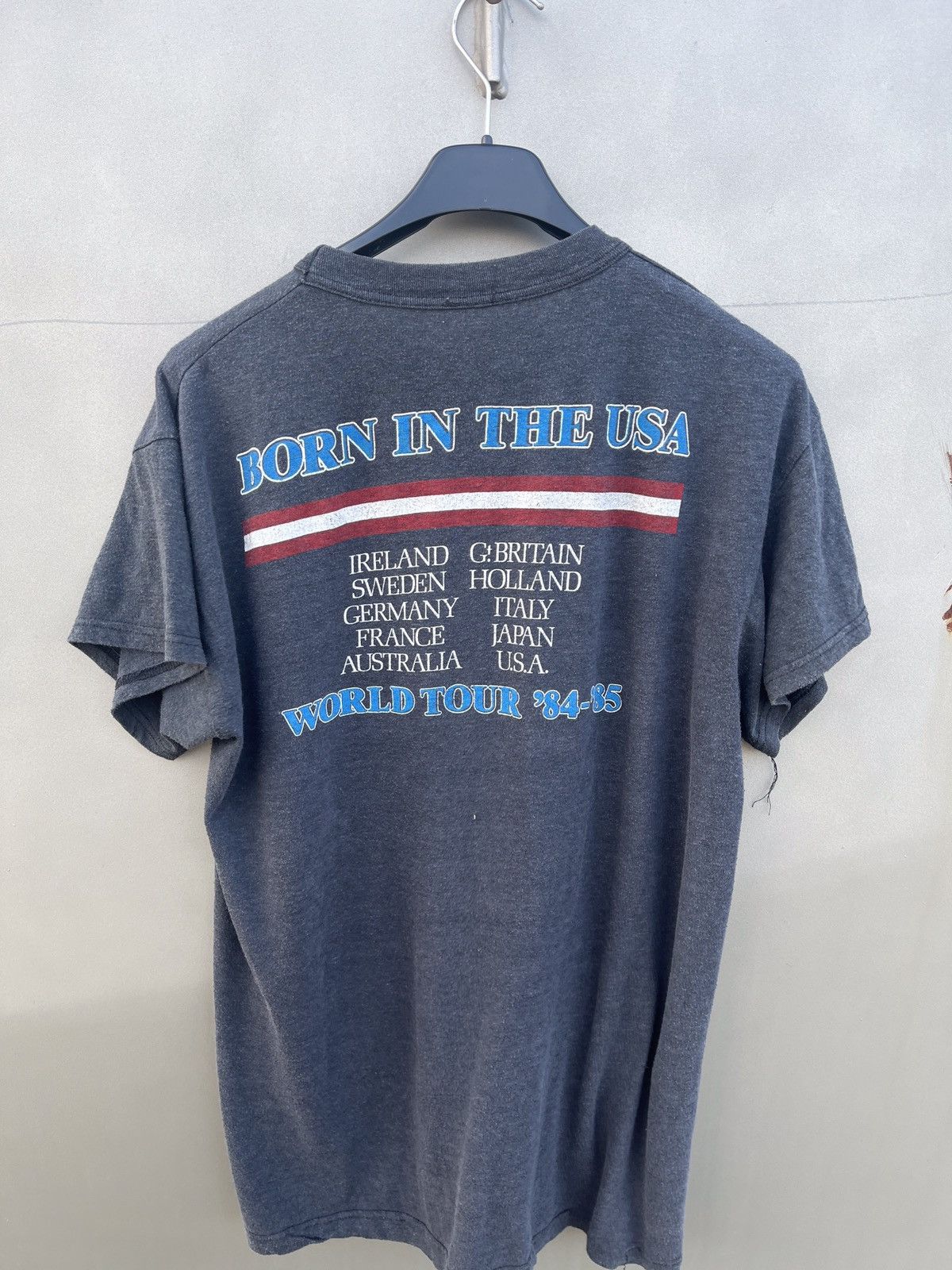 Band Tees 1984s Vintage Bruce Springsteen Shirt merch Tour Size US S / EU 44-46 / 1 - 2 Thumbnail