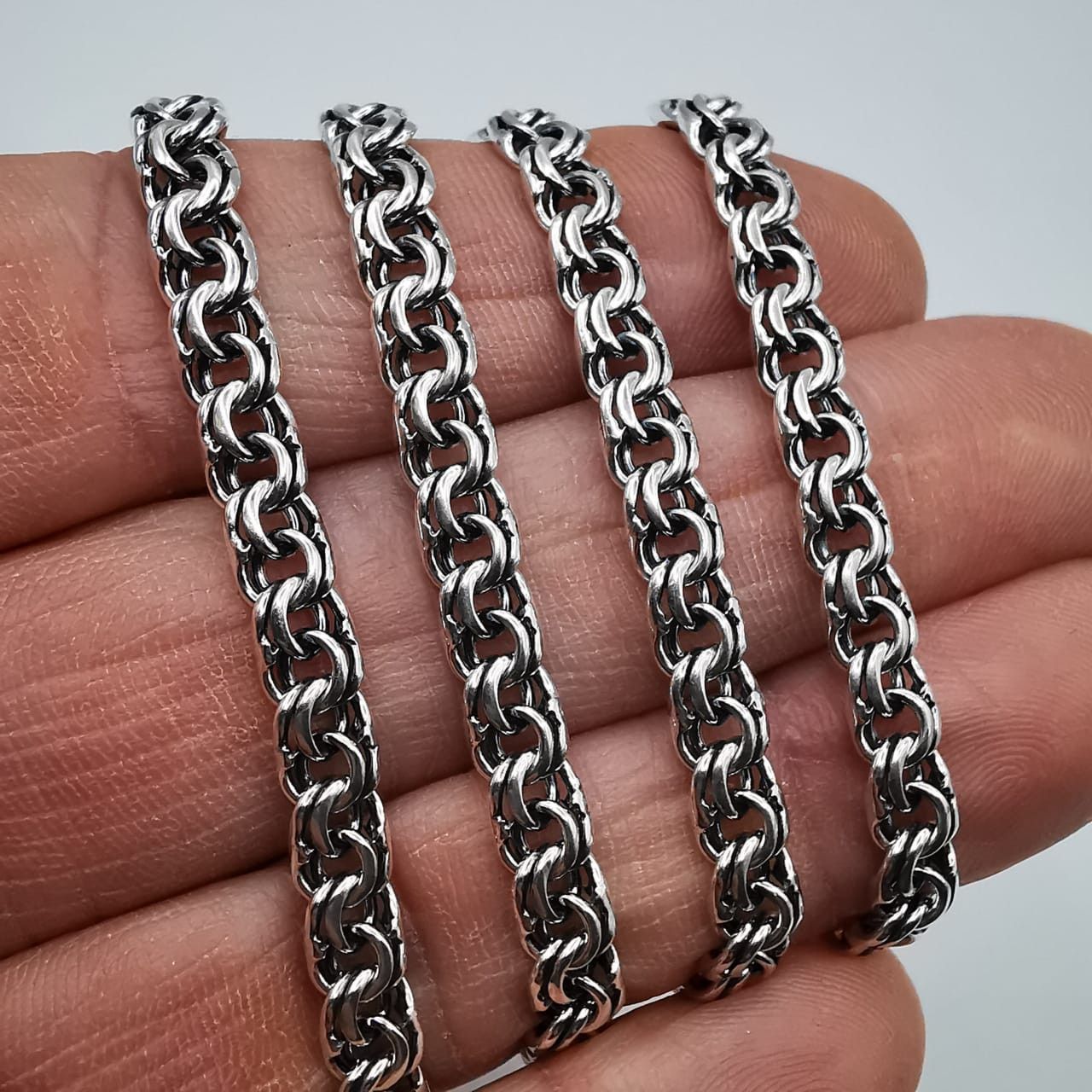 Vintage Chain Necklece925 Sterling SilverSigned  2611g