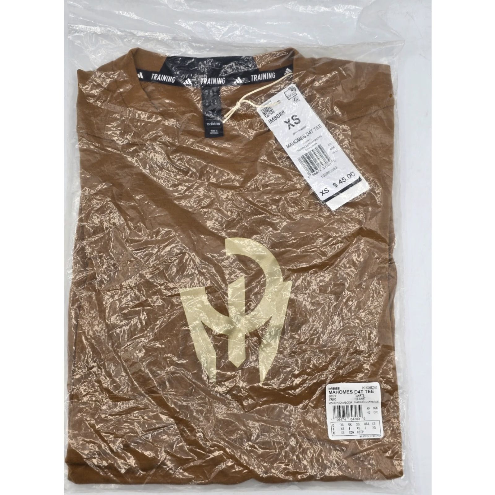 Adidas adidas NWT Mahomes Bronze Strata Men’s Designed 4 Training T-Shirt - Size XS Size US XS / EU 42 / 0 - 2 Thumbnail