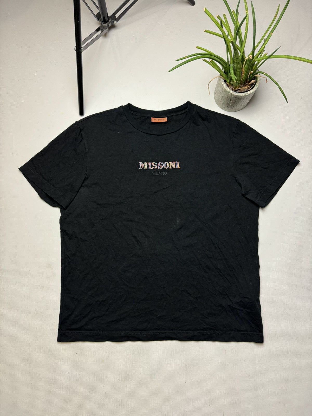 Missoni Rare Missoni Milano T-shirt big logo y2k Size US XL / EU 56 / 4 - 1 Thumbnail