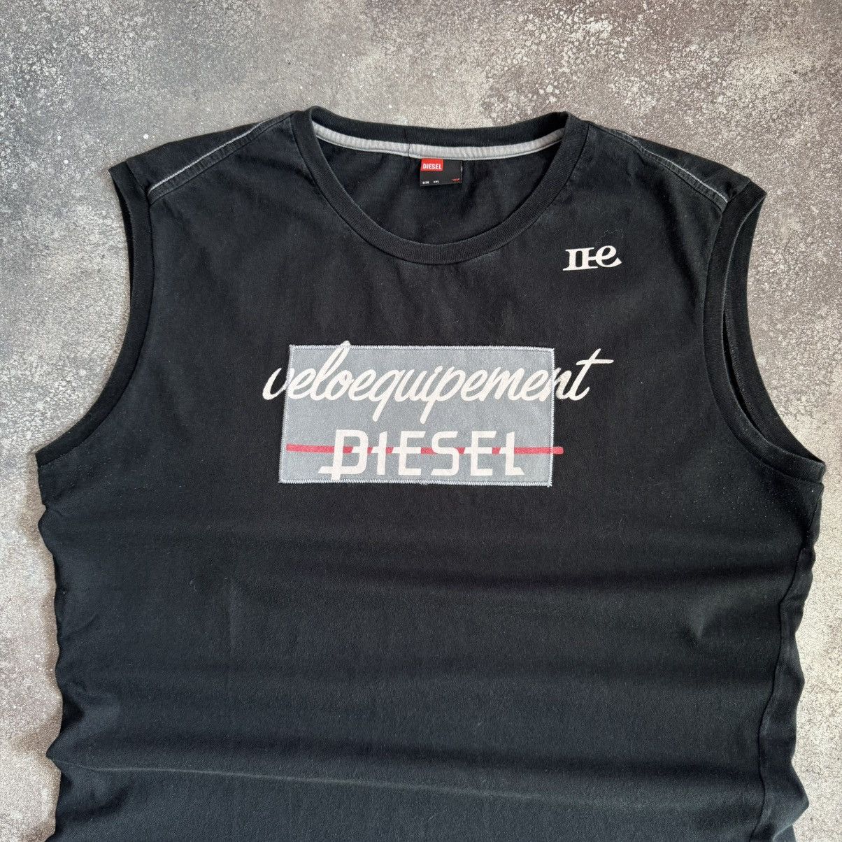 Diesel × Vintage Diesel Vintage Big Logo Y2K Punk Rave Tank Top Size US XL / EU 56 / 4 - 5 Thumbnail