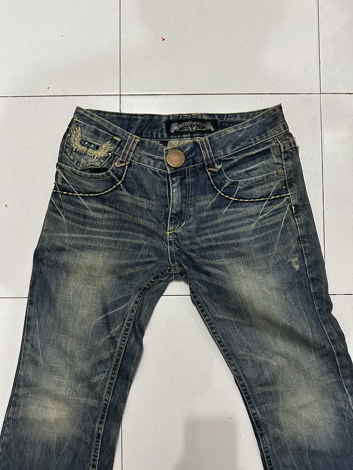 Vintage VTG Distress Red Pepper Japan & Co Jeans Size US 31 - 7 Thumbnail