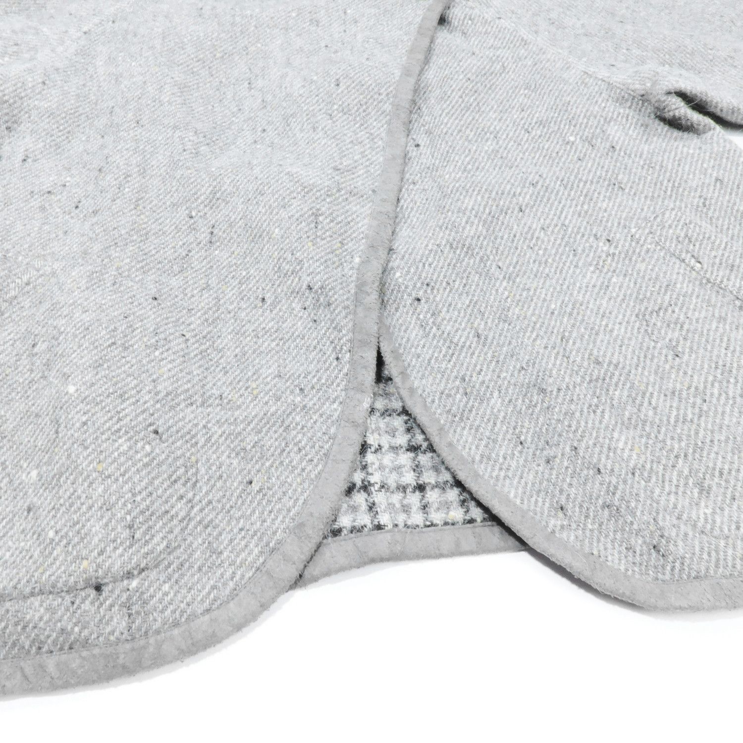 Karl Lagerfeld KARL LAGERFELD GRAY HAIR ALPACA BLEND MOCK NECK JACKET Size M / US 6-8 / IT 42-44 - 11 Thumbnail