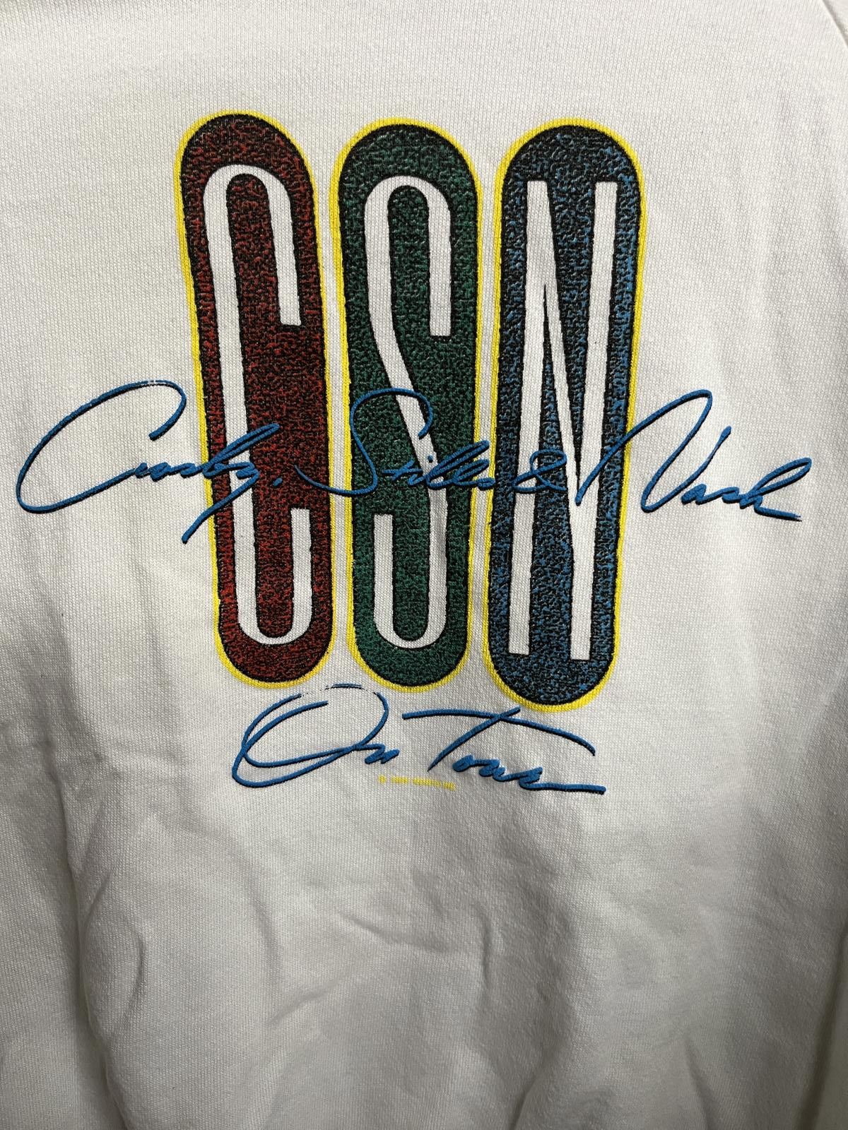 Anvil VTG Crosby Stills & Nash On Tour Sweatshirt 1988 CSN Tour -M Size US M / EU 48-50 / 2 - 3 Thumbnail