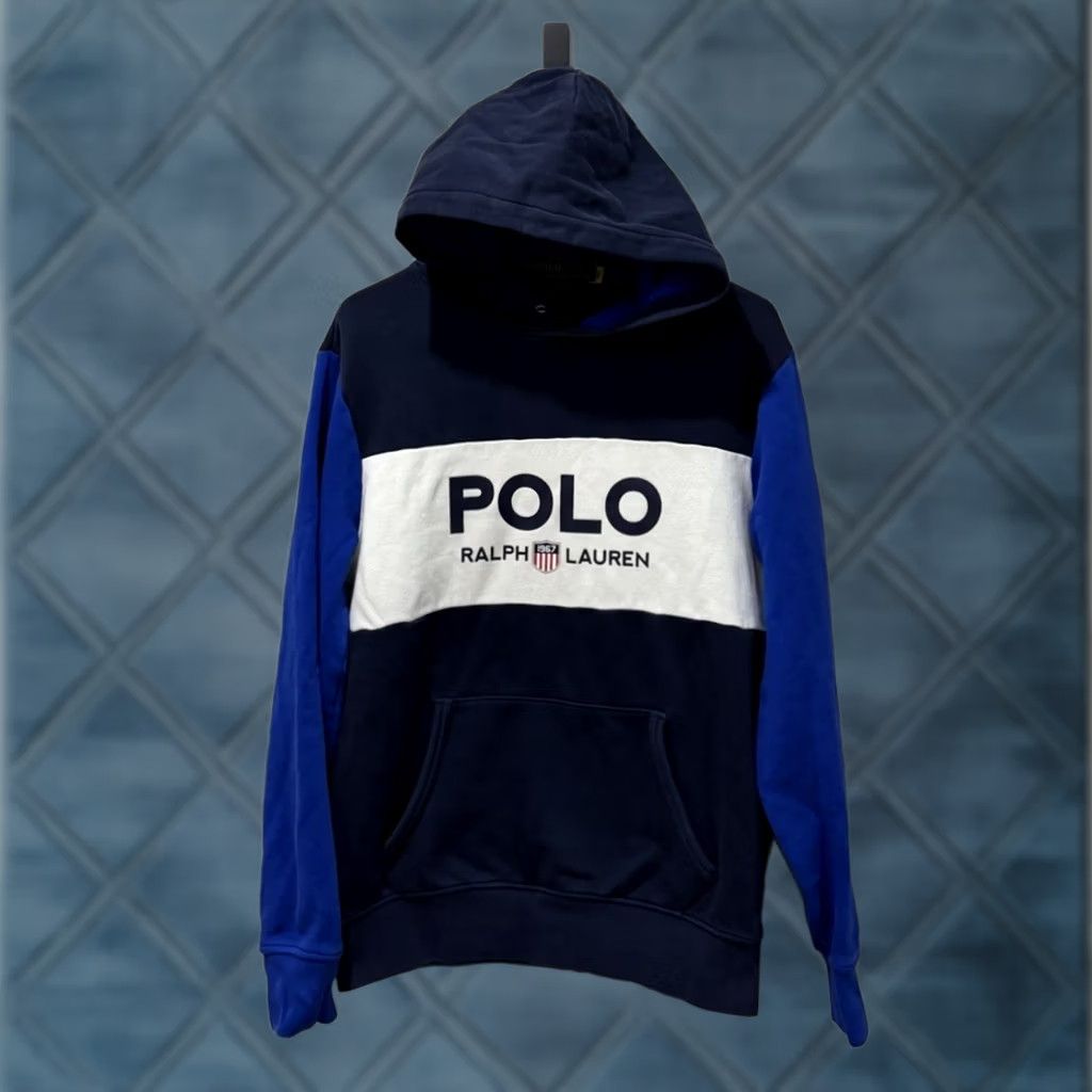Polo Ralph Lauren Polo Ralph Lauren Colorblock Fleece Hoodie Sweatshirt Mens Small Size US S / EU 44-46 / 1 - 1 Thumbnail