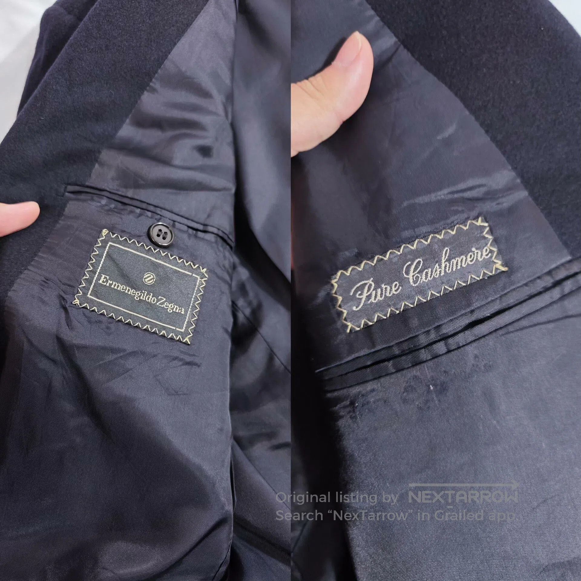 Ermenegildo Zegna Zegna Custom Cashmere Suit Jacket. Size US L / EU 52-54 / 3 - 5 Thumbnail
