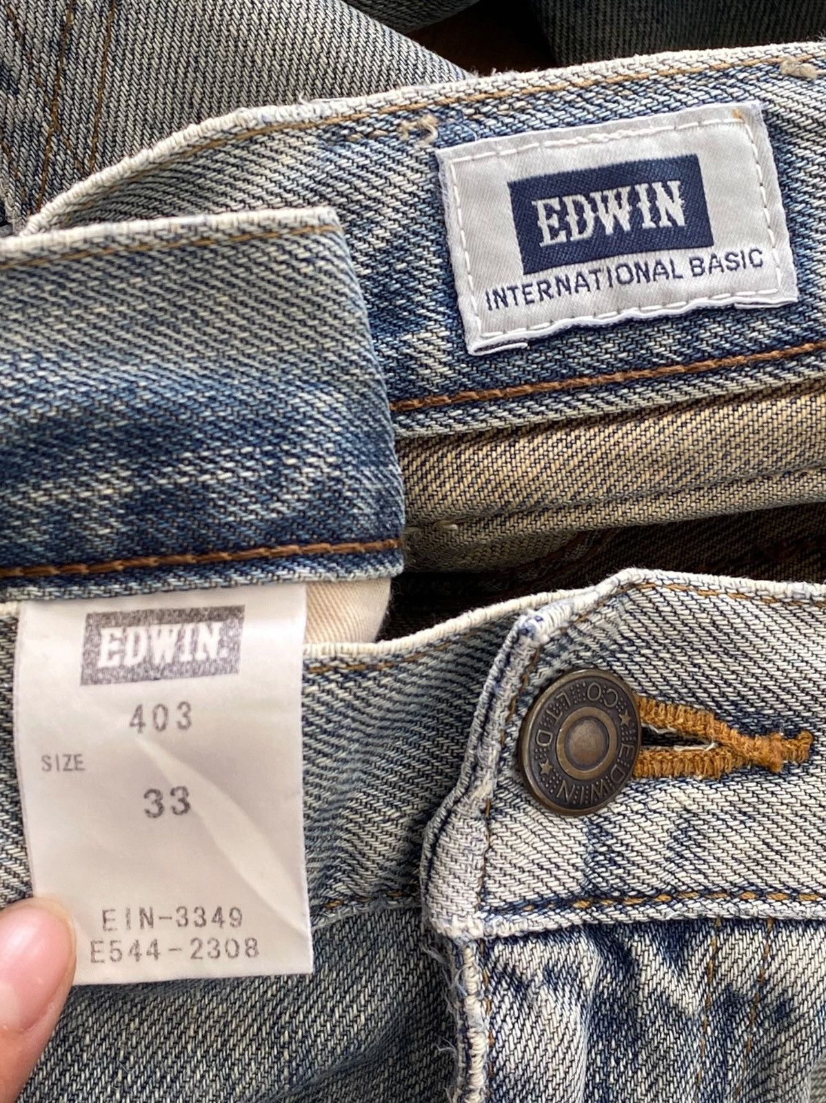 Edwin Edwin Acid Wash Jeans Style Straight Leg Size US 34 / EU 50 - 10 Thumbnail