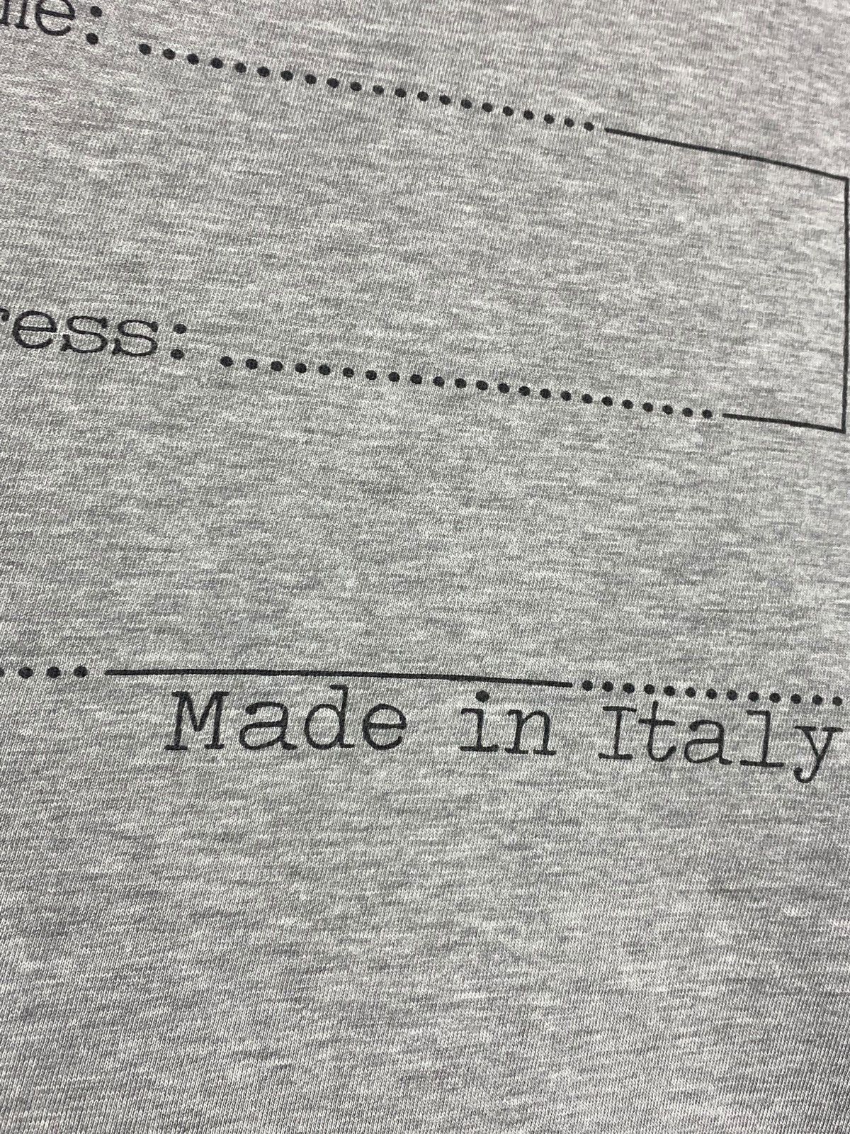 Gucci Vintage Gucci S/S 2003 “Identity” Grey Authentic T-shirt Size US S / EU 44-46 / 1 - 6 Thumbnail