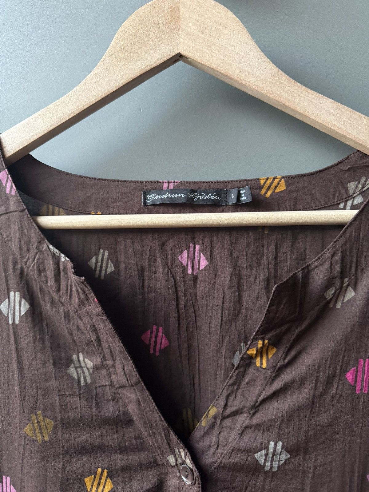Gudrun Sjoden Gudrun Sjoden Printed Tiered Dress Loose Artsy Fit Size L / US 10 / IT 46 - 3 Thumbnail