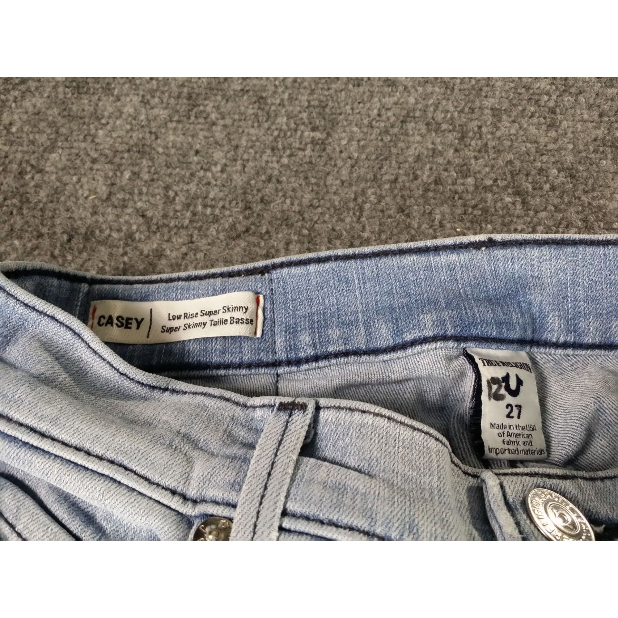 True Religion True Religion Casey Low Rise Super Skinny Jeans Women Sz 27 Size 27" / US 4 / IT 40 - 6 Thumbnail