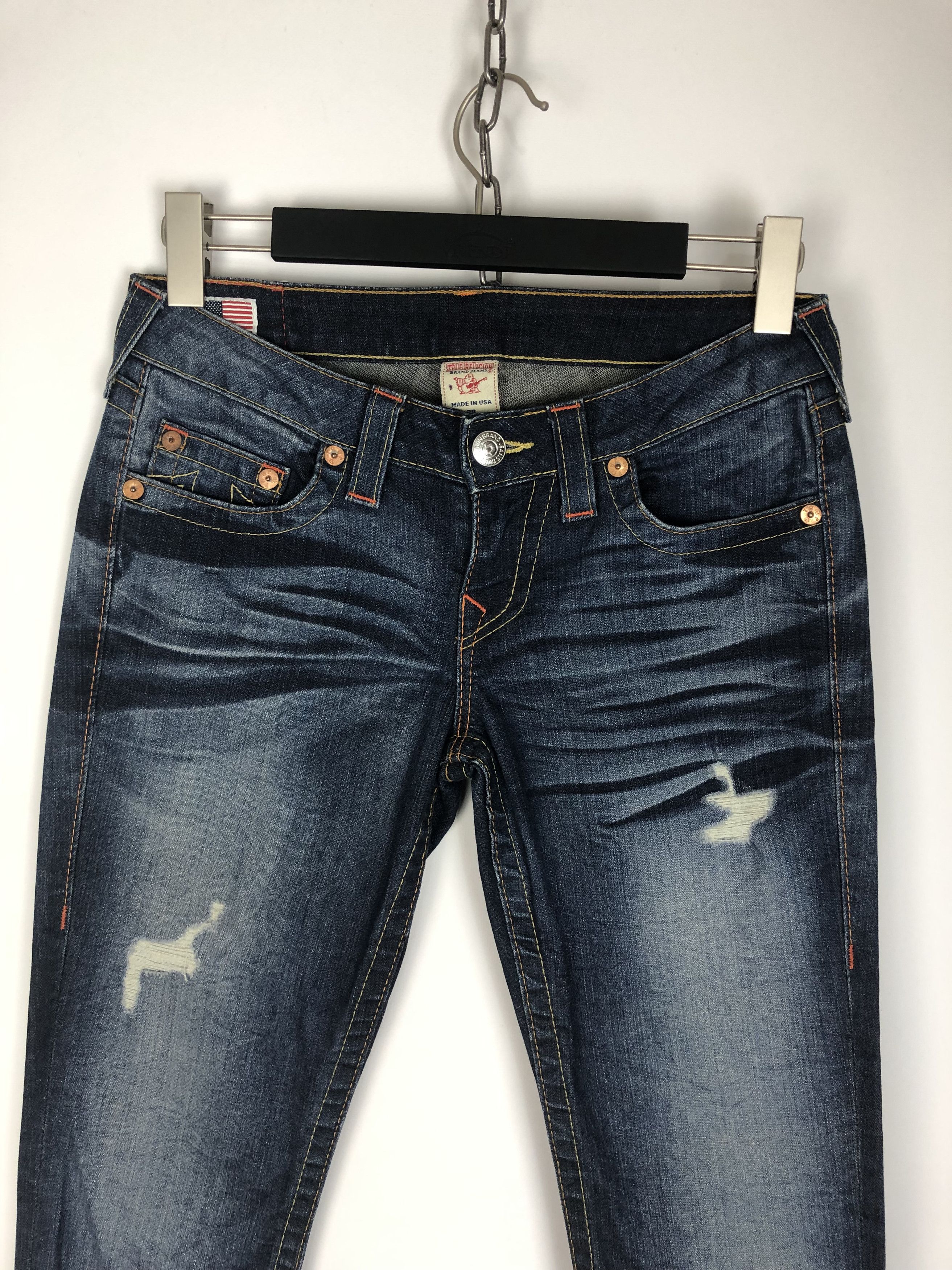 True Religion True Religion Blue Denim Jeans Pants Section Stella size 29 Size 29" - 2 Thumbnail