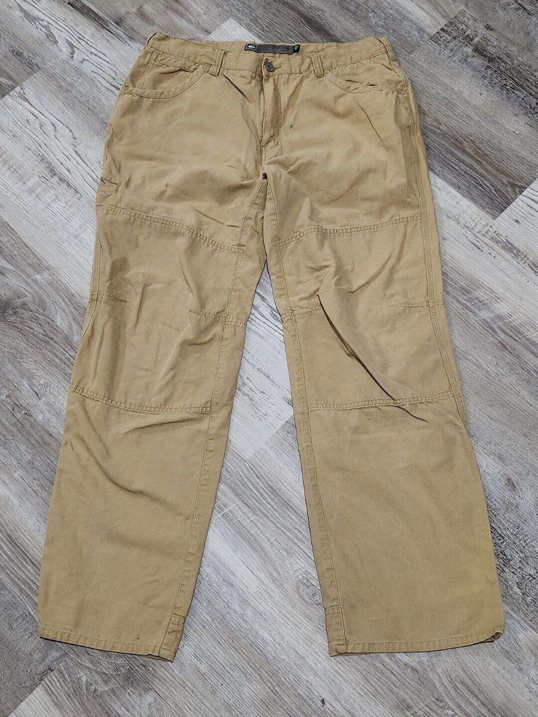 Rei REI Khaki Pants 36 X 32 Hiking Cargo Organic Cotton Size US 36 / EU 52 - 1 Thumbnail