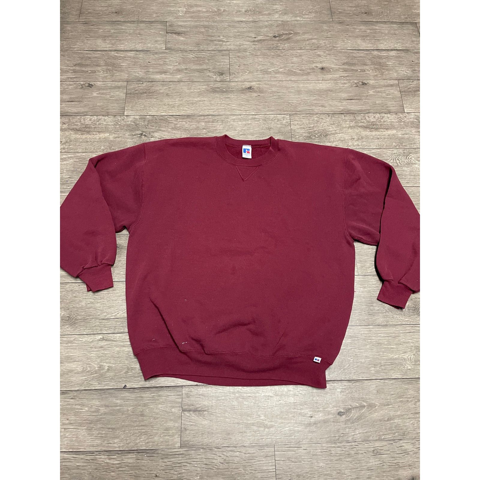 Russell Athletic × Vintage Vintage Russell Dark Red Sweatshirt Sz XXL 90s Size US XXL / EU 58 / 5 - 1 Thumbnail