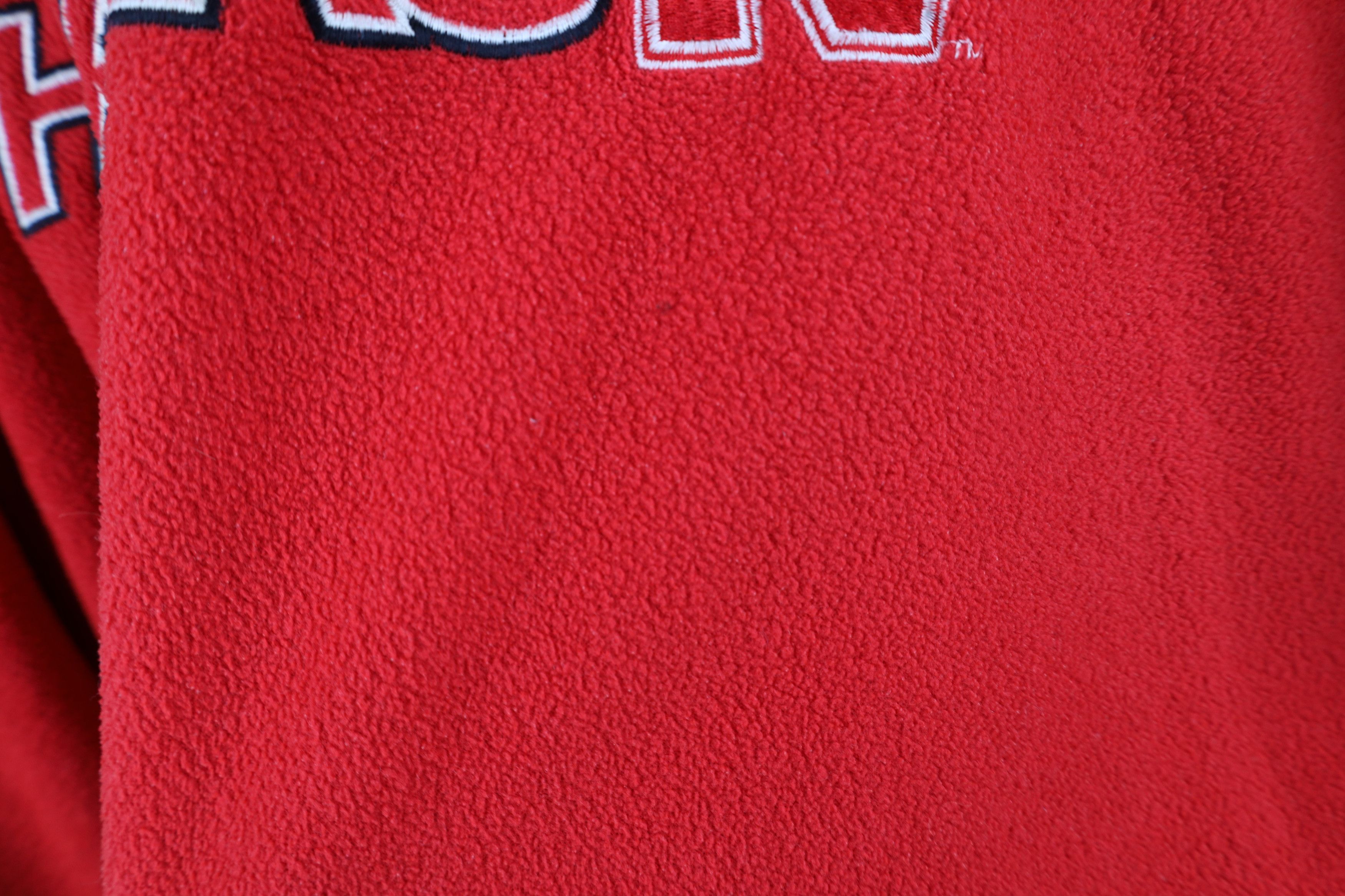 Vintage Vintage 90s University of Nebraska Fleece Sweatshirt Red Size US XXL / EU 58 / 5 - 6 Thumbnail