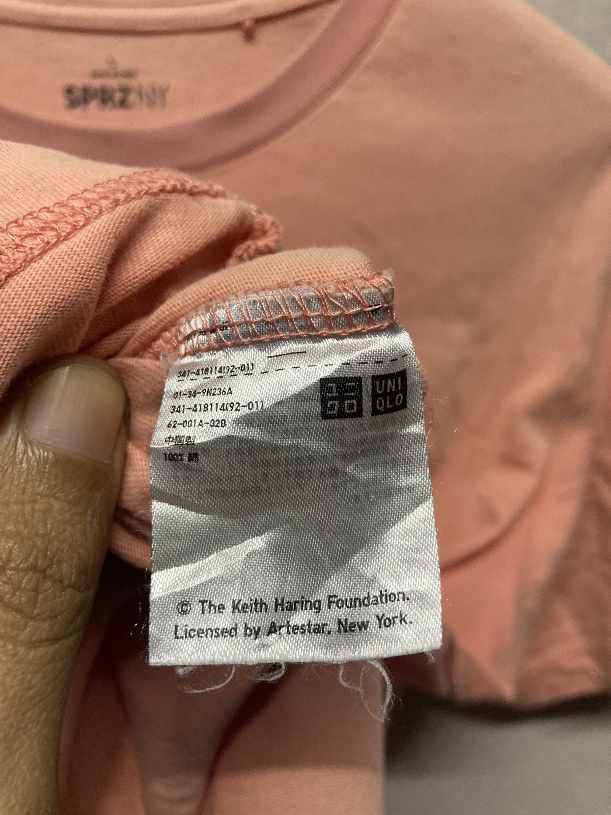 Keith Haring × Uniqlo Uniqlo x Keith Haring Pink Tee Size US L / EU 52-54 / 3 - 4 Thumbnail