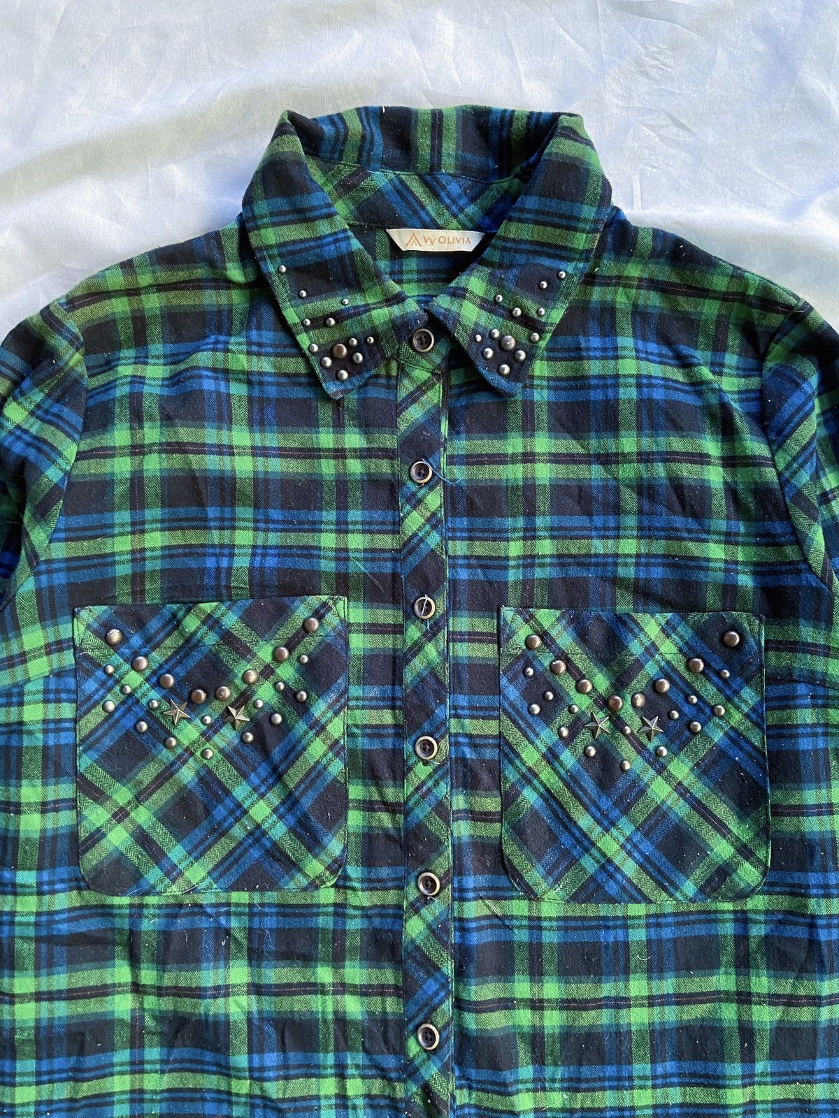 Japanese Brand OLIVIA BUTTON DOWN SHIRT PUNK STYLE Size US M / EU 48-50 / 2 - 4 Thumbnail
