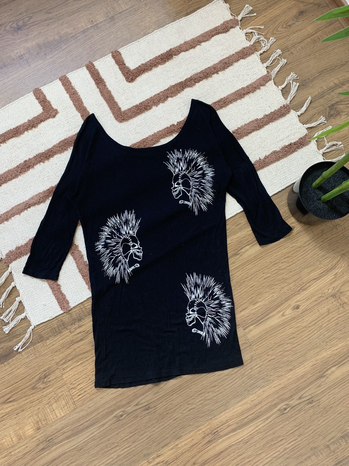 Thomas Wylde VINTAGE THOMAS WYLDE SKULL PUNK AVANT GARDE MINI DRESS Size S / US 4 / IT 40 - 6 Thumbnail