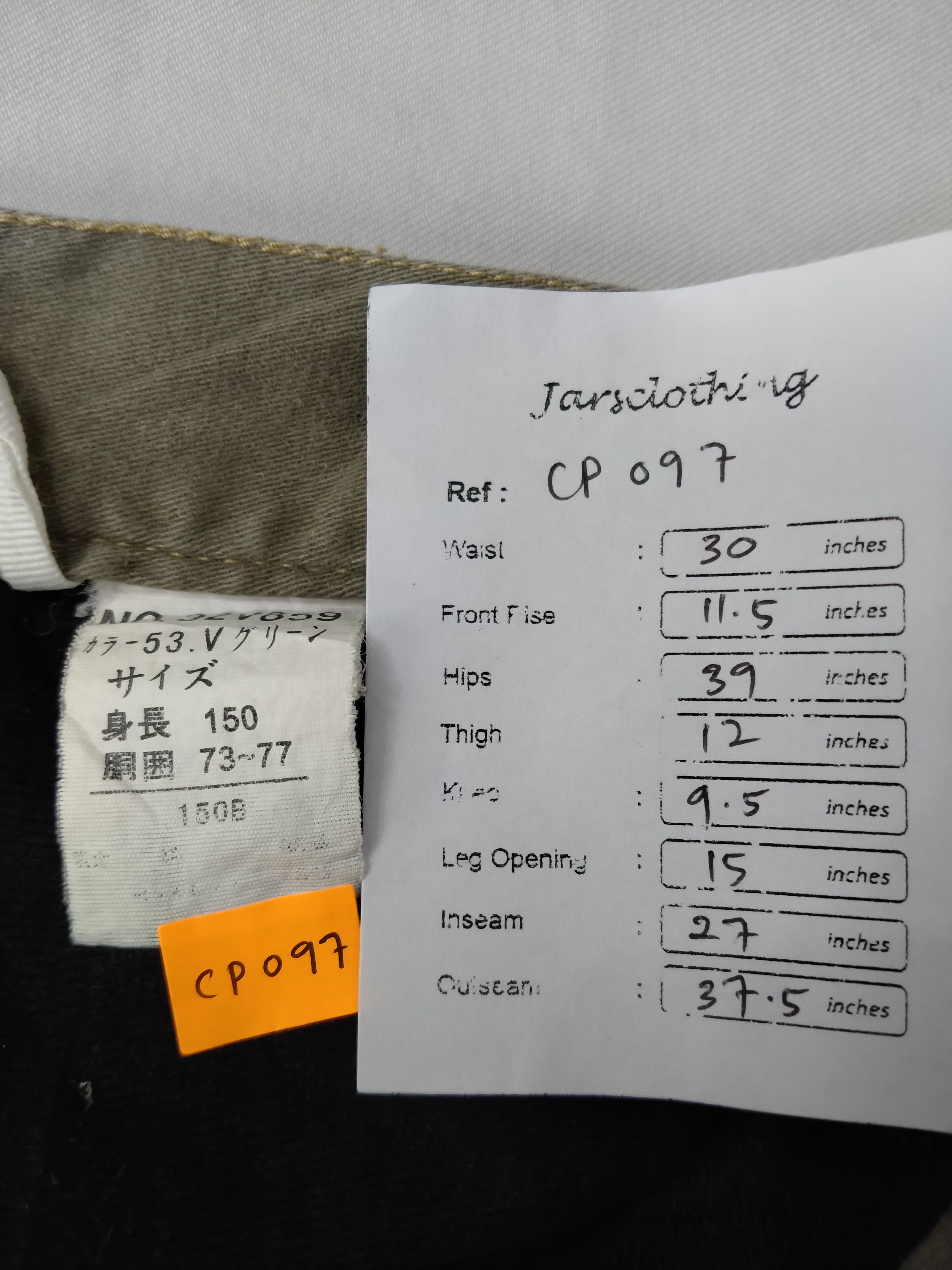 Japanese Brand Elastic/Drawstring Japanese Brand Cargo Pants 30x27 CP097 Size US 30 / EU 46 - 7 Thumbnail