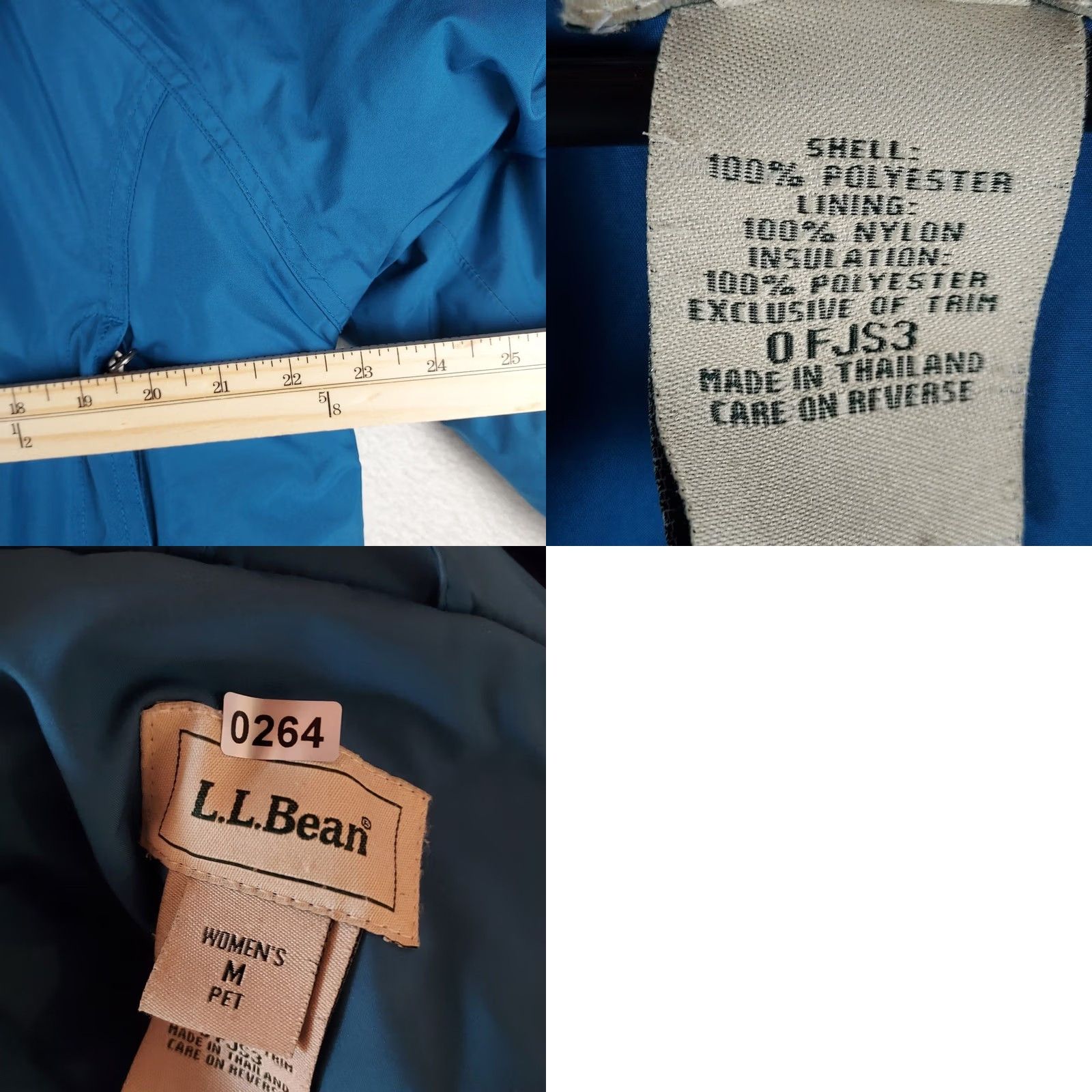 Vintage VINTAGE? No — LL Bean Womens Winter Coat Regular M Blue Zip Front Insulated Pockets Nylon Polyester Coat Women Winter Blue Jacket Size M / US 6-8 / IT 42-44 - 8 Thumbnail