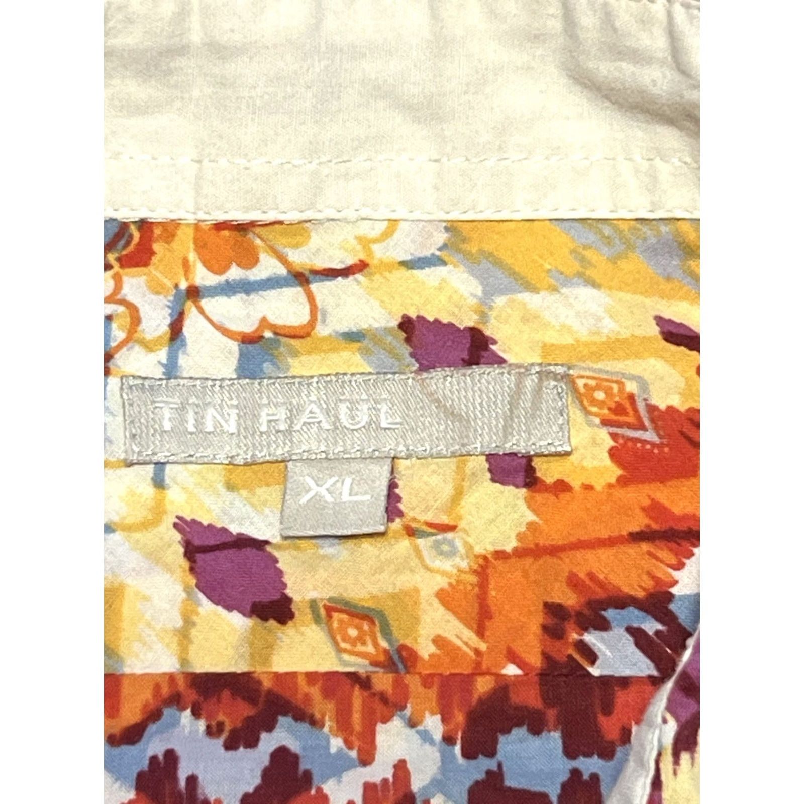 Vintage Tin Haul Western Shirt Women XL Pearl Snap Boho Aztec Print Button Up Top Size XL / US 12-14 / IT 48-50 - 5 Thumbnail