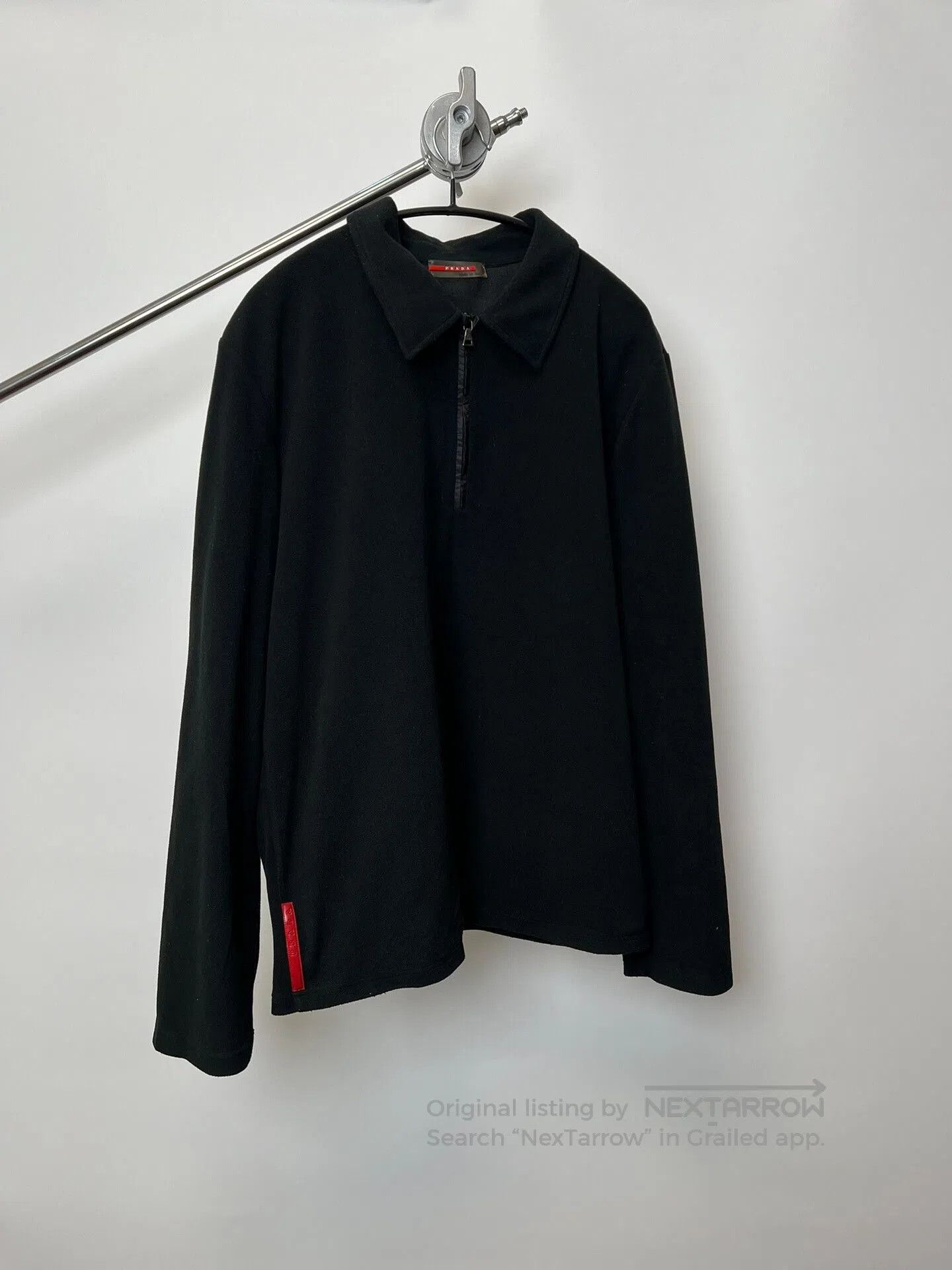 Prada Vintage Sports Half-Zip Fleece Jacket.