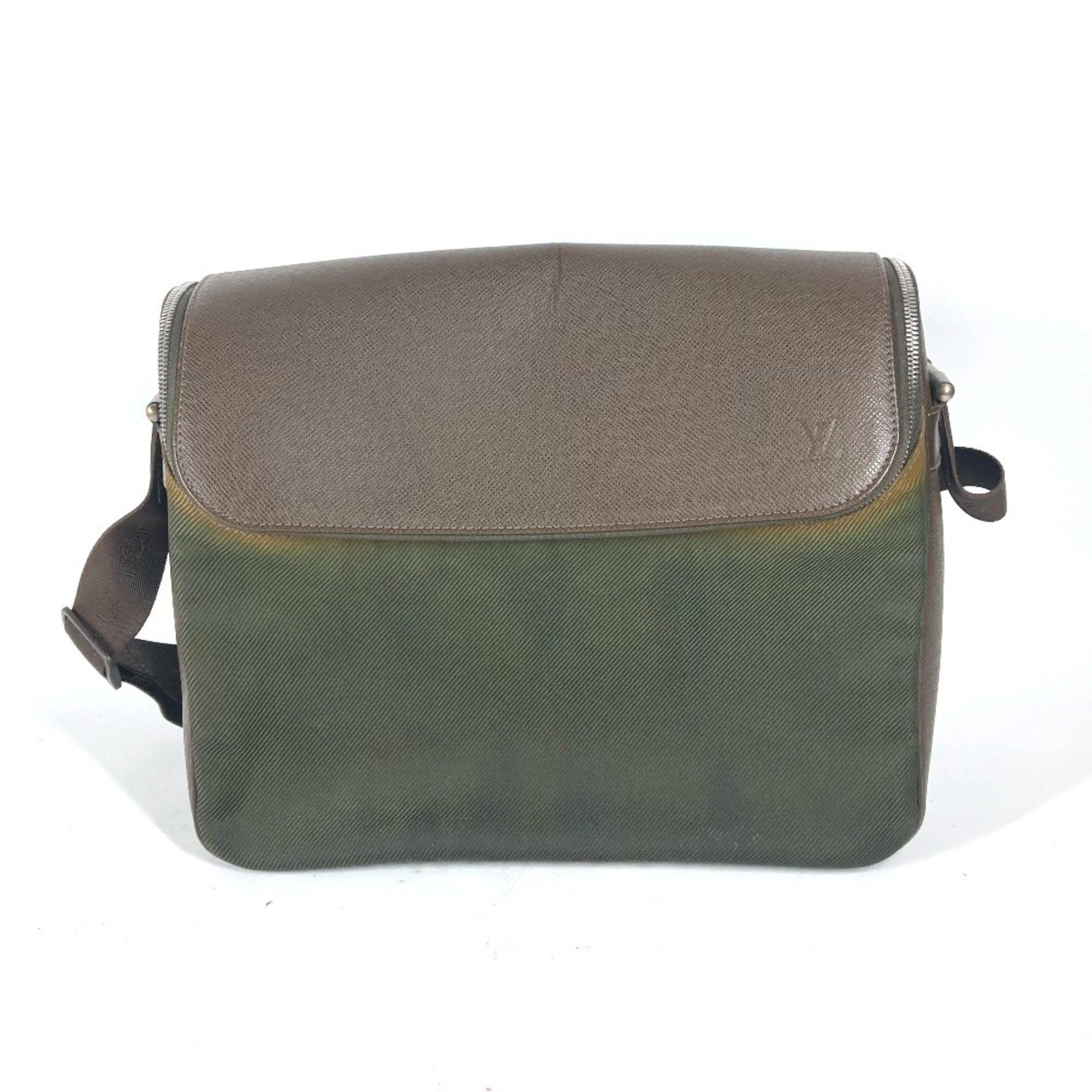 Louis Vuitton LOUIS VUITTON M30868 Taiga Taimir Bag Shoulder Leather Nylon Men's Grisli Brown Size ONE SIZE - 1 Thumbnail