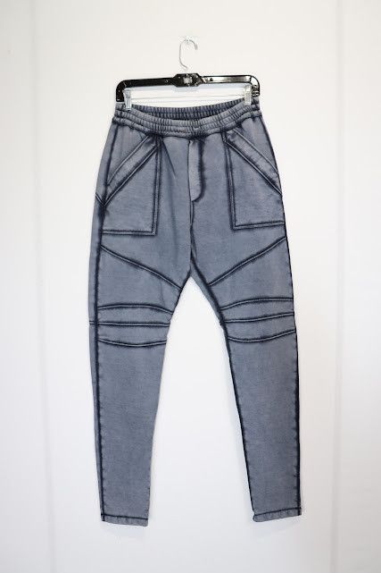 Balmain o1rshd1 Bike Drawstring Jogger / Sweatpants in Blue Size US 30 / EU 46 - 2 Thumbnail