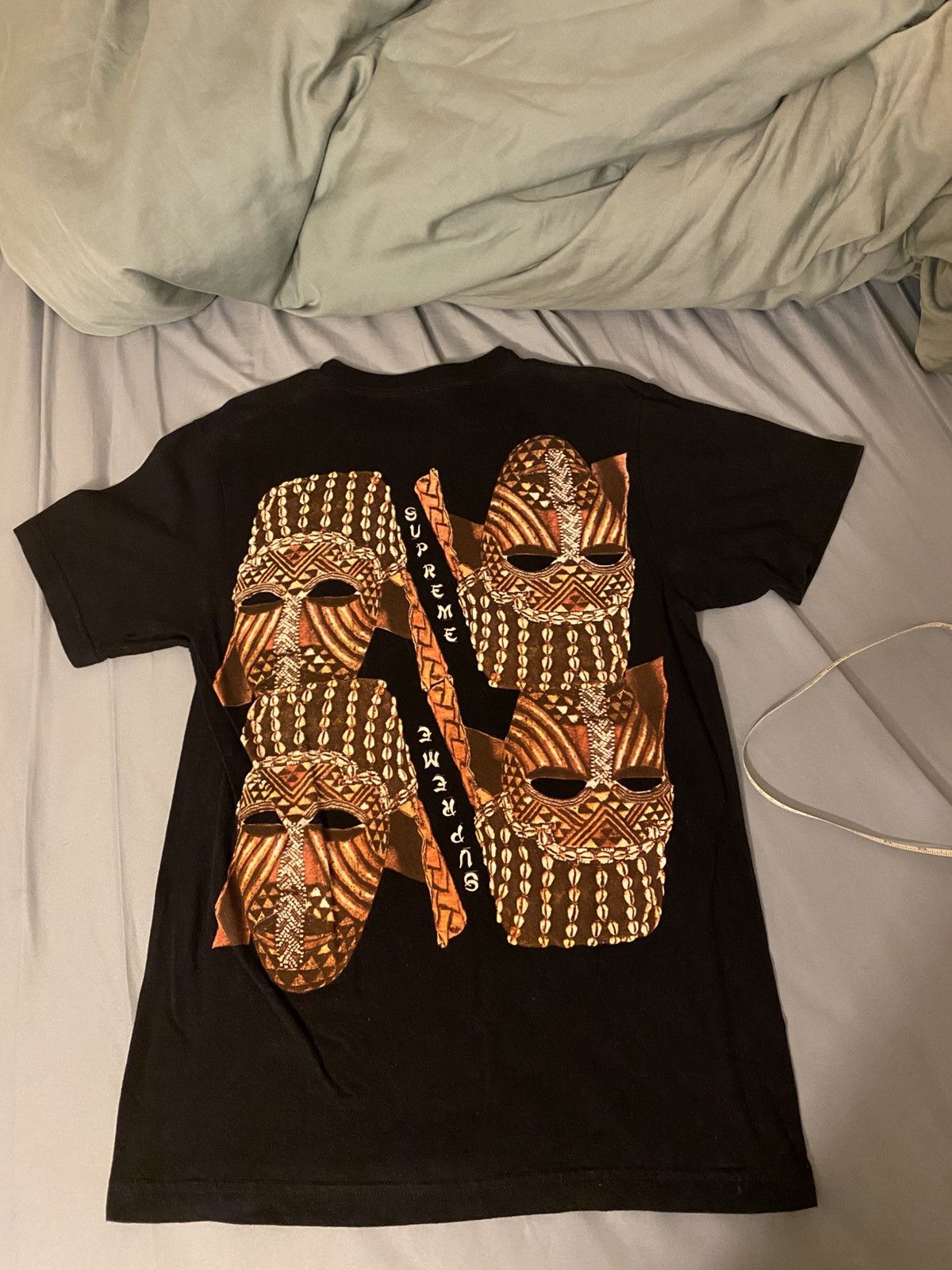 Supreme Supreme Mask Tee Black Size M Size US M / EU 48-50 / 2 - 1 Thumbnail
