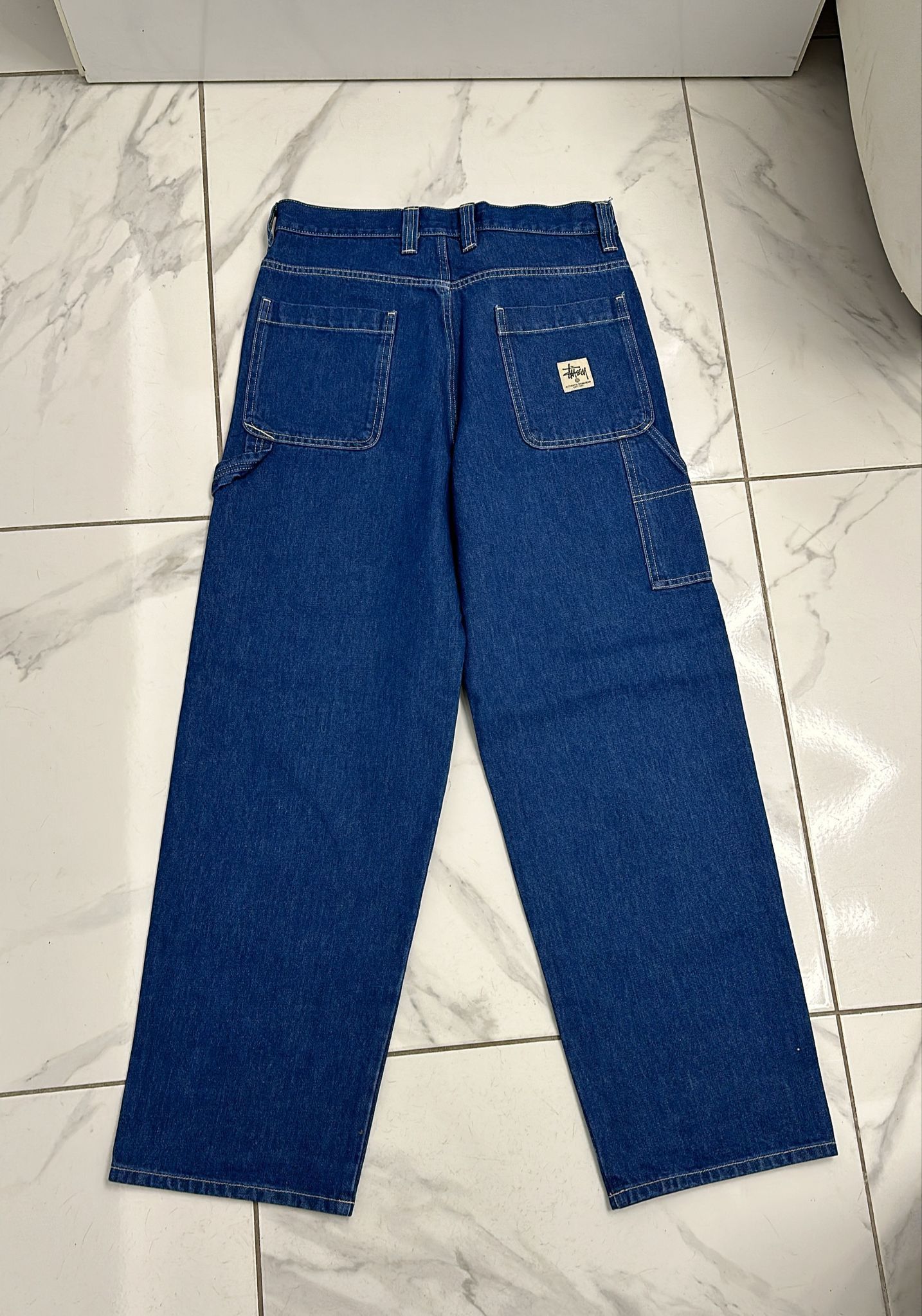 Stussy × Vintage Stüssy Double Knee Work Pant Blue Size 32 Size US 32 / EU 48 - 3 Thumbnail