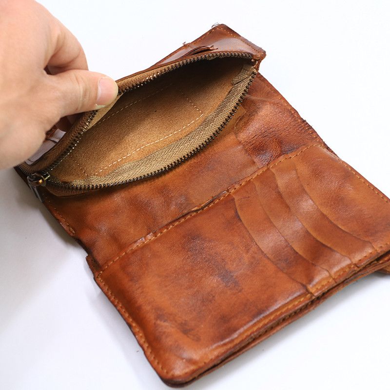 Japanese Brand × Leather Short Bifold Leather Wallet Size ONE SIZE - 4 Thumbnail