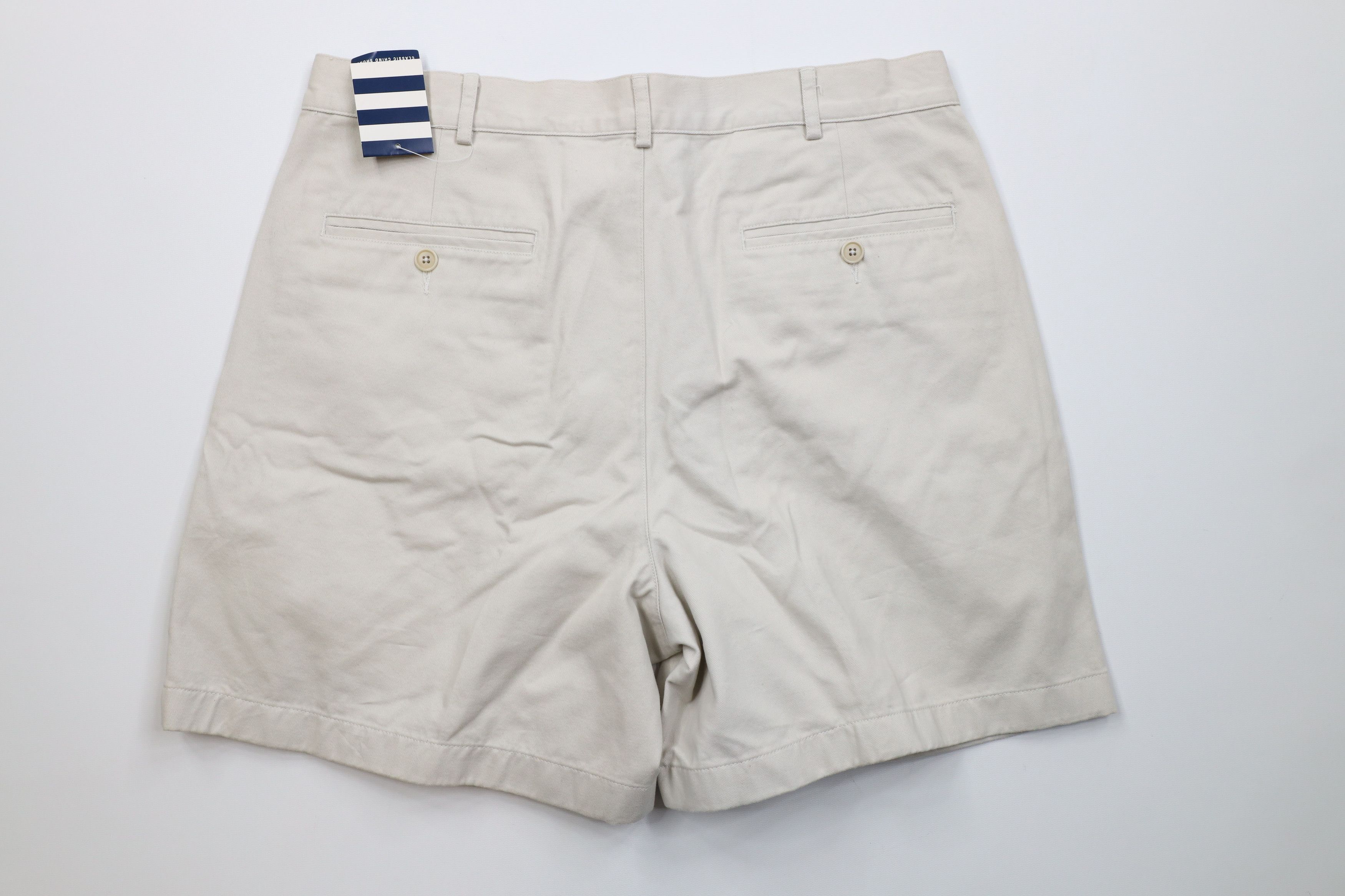 Lands' End Deadstock Vintage 90s Lands End Above Knee Chino Shorts Size US 34 / EU 50 - 7 Thumbnail