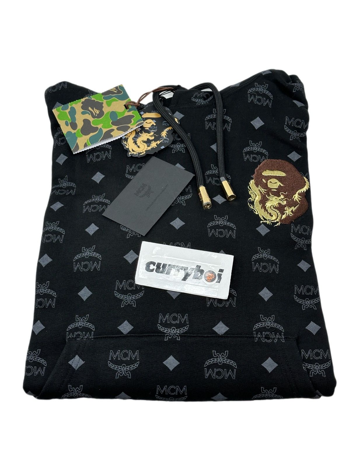 Bape × MCM BAPE x MCM Shark Pullover Hoodie Black Size US XL / EU 56 / 4 - 8 Thumbnail