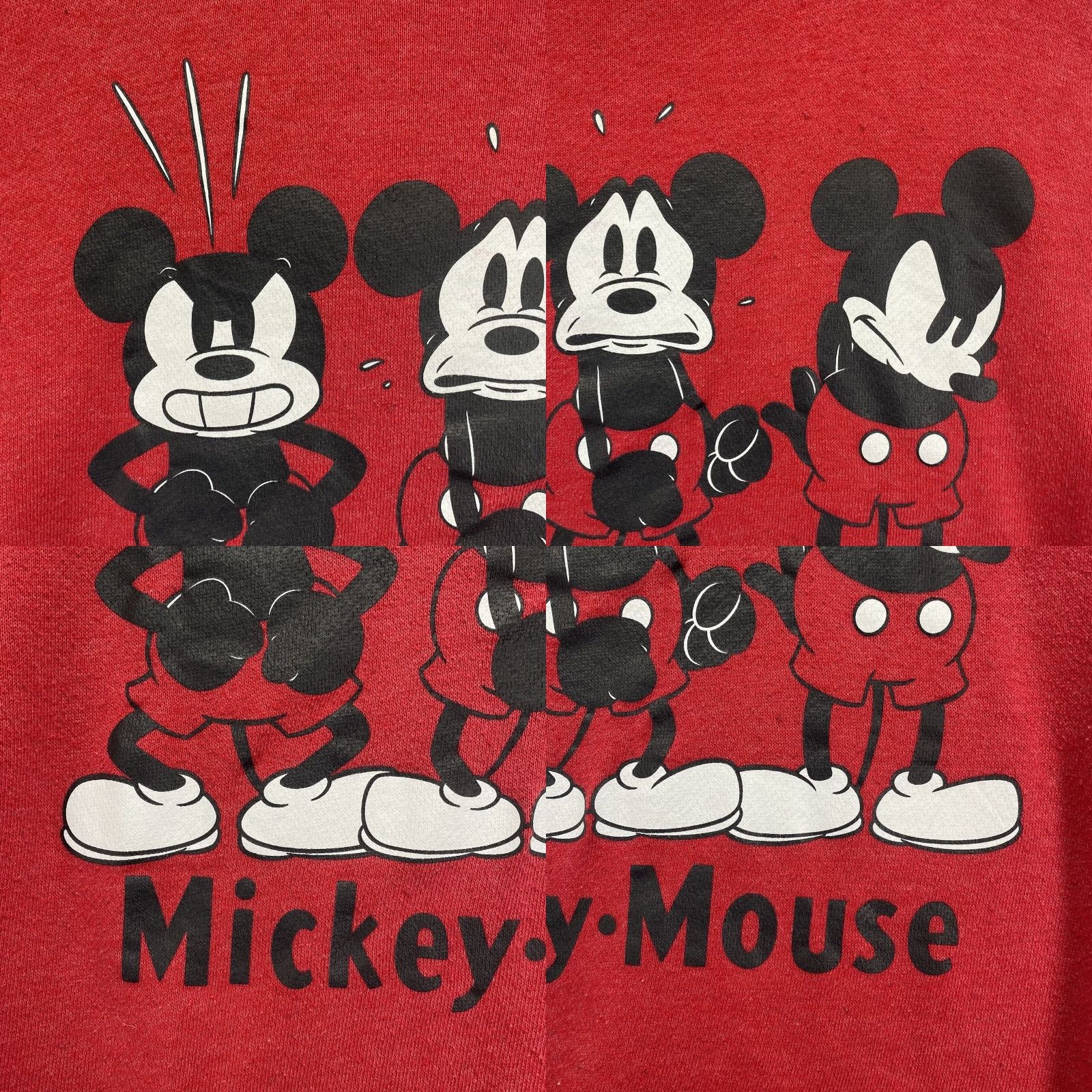 Disney Disney Sweatshirt Women’s Mickey Mouse Long Sleeve Crewneck Large Face Graphic Red Medium Regular Fit Size M / US 6-8 / IT 42-44 - 8 Thumbnail