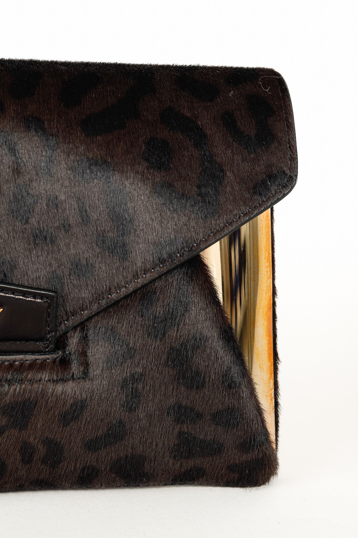 Givenchy Givenchy Antigona Small Leopard-Calf Hair Envelope Clutch Size ONE SIZE - 5 Thumbnail