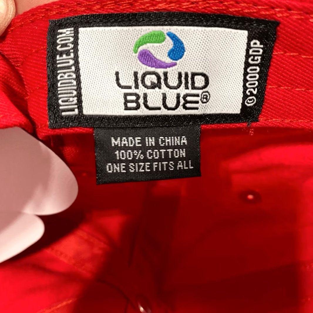 Liquid Blue Liquid Blue Men's Grateful Dead - 65-95 Adjustable Baseball Cap Red OSFA New Size ONE SIZE - 8 Thumbnail